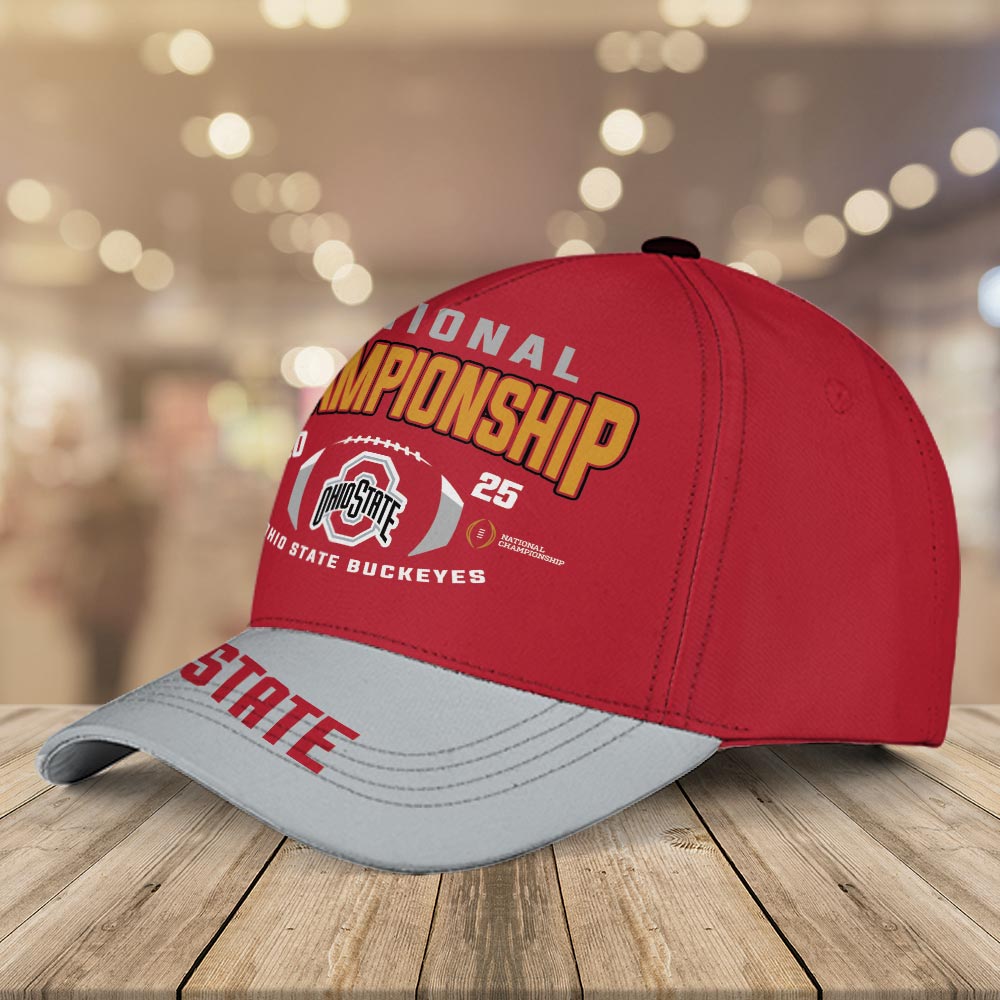 Ohio State Buckeyes 2025 National Champiosn Cap - Famjoys Ohio State Buckeyes 2025 National Champiosn Cap - Famjoys