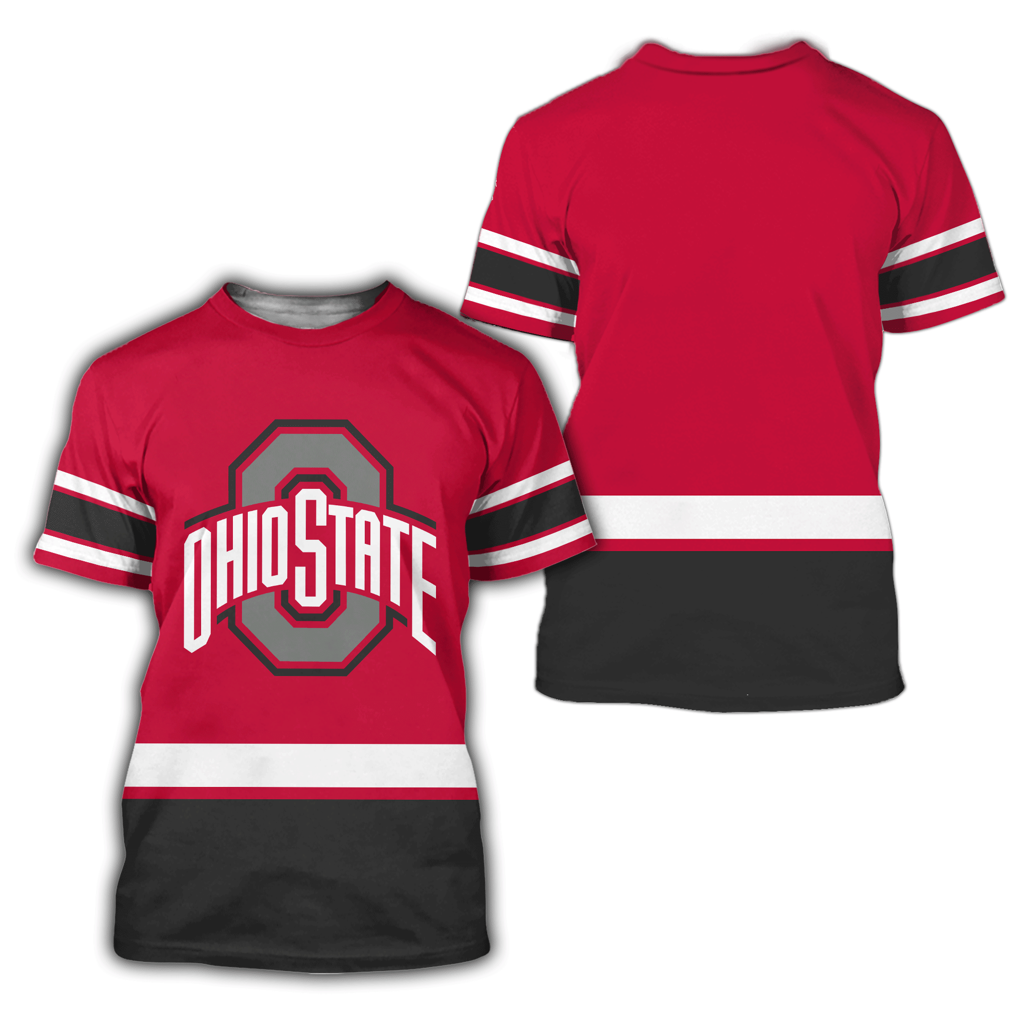 Ohio State Buckeyes 3D All Over Printed Shirts - Famjoys Ohio State Buckeyes 3D All Over Printed Shirts - Famjoys