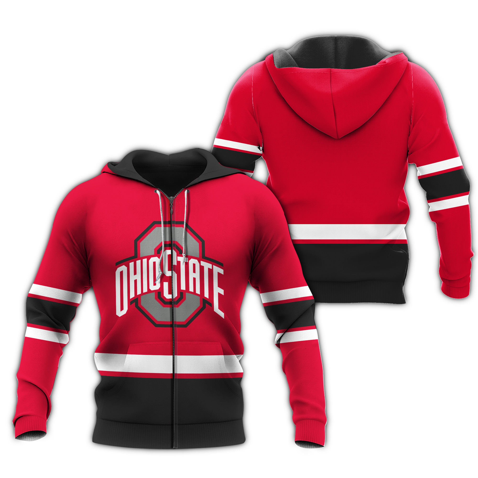 Ohio State Buckeyes 3D All Over Printed Shirts - Famjoys Ohio State Buckeyes 3D All Over Printed Shirts - Famjoys