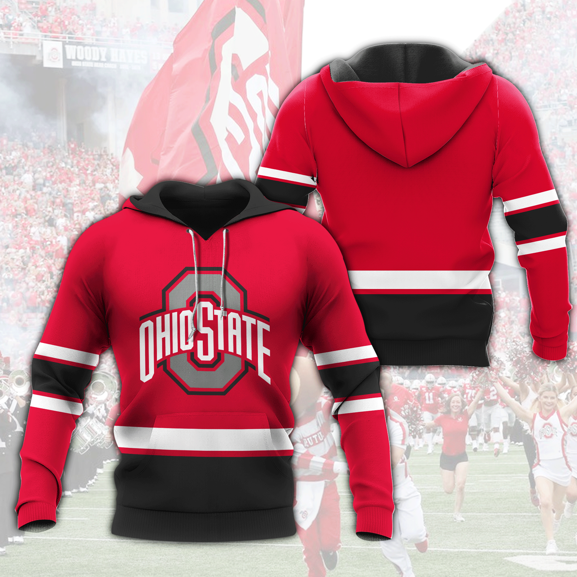Ohio State Buckeyes 3D All Over Printed Shirts - Famjoys Ohio State Buckeyes 3D All Over Printed Shirts - Famjoys