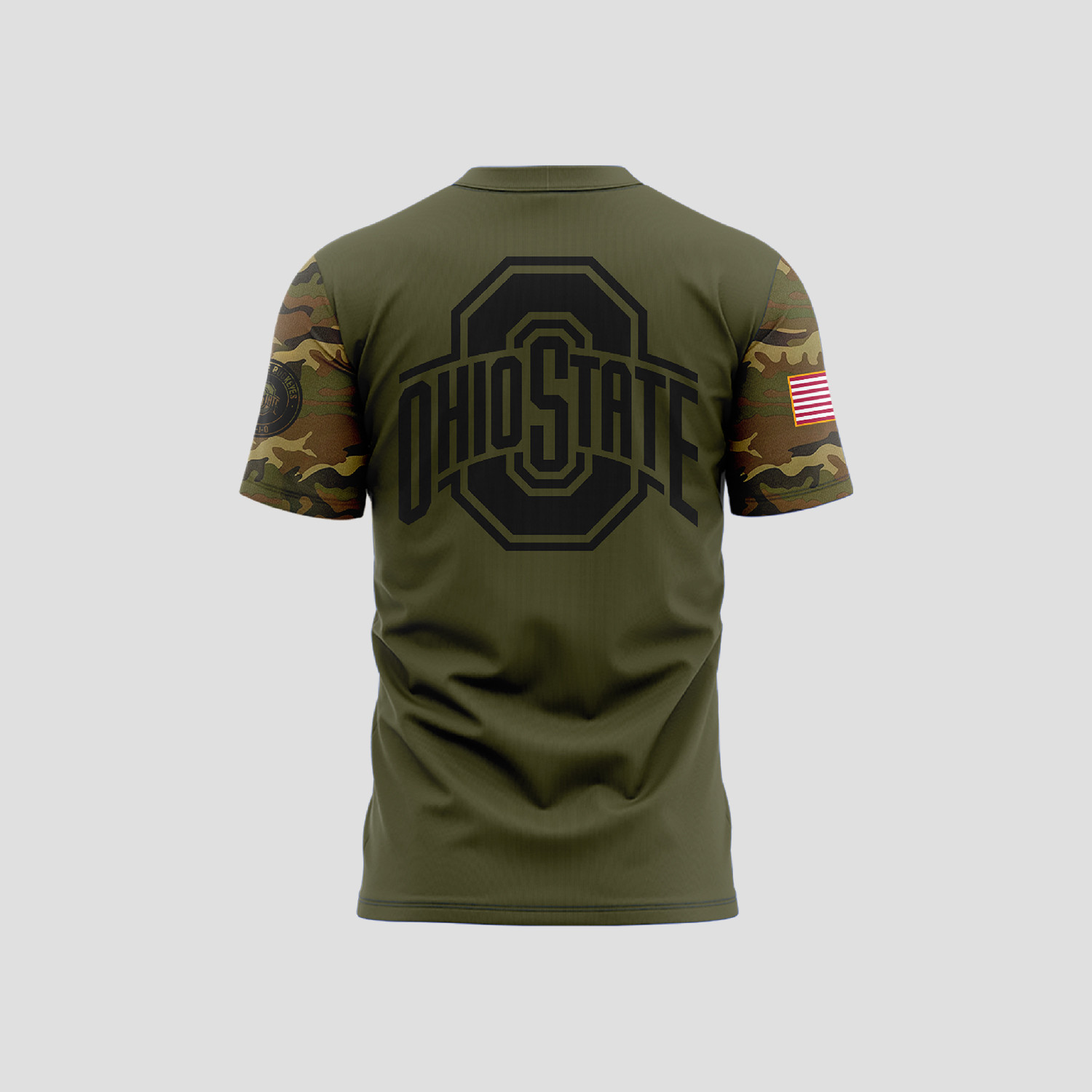Ohio State Buckeyes Camo Salute to Service Club Fleece Pullove TShirt - Famjoys Ohio State Buckeyes Camo Salute to Service Club Fleece Pullove TShirt - Famjoys