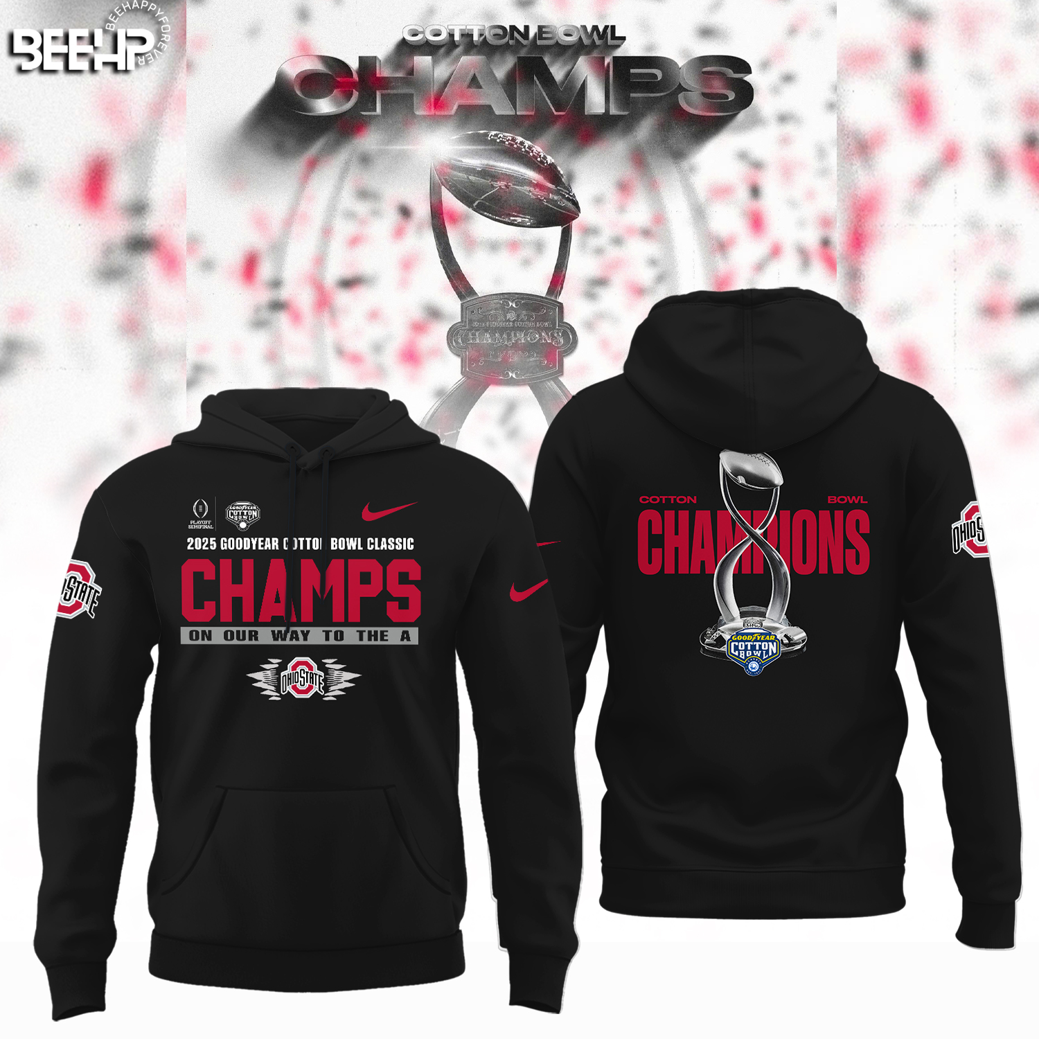 Ohio State Buckeyes College Football Playoff 2025 Cotton Bowl Champions Shirt - Famjoys Ohio State Buckeyes College Football Playoff 2025 Cotton Bowl Champions Shirt - Famjoys