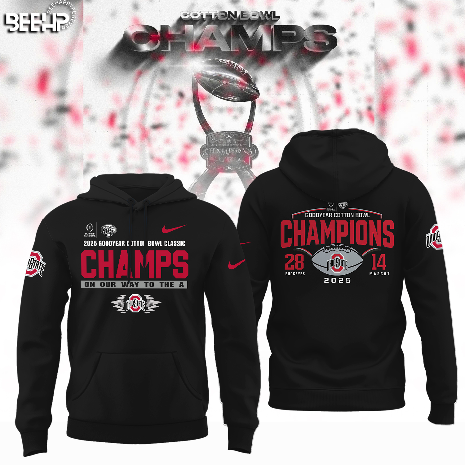Ohio State Buckeyes College Football Playoff 2025 Cotton Bowl Champions Shirt - Famjoys Ohio State Buckeyes College Football Playoff 2025 Cotton Bowl Champions Shirt - Famjoys