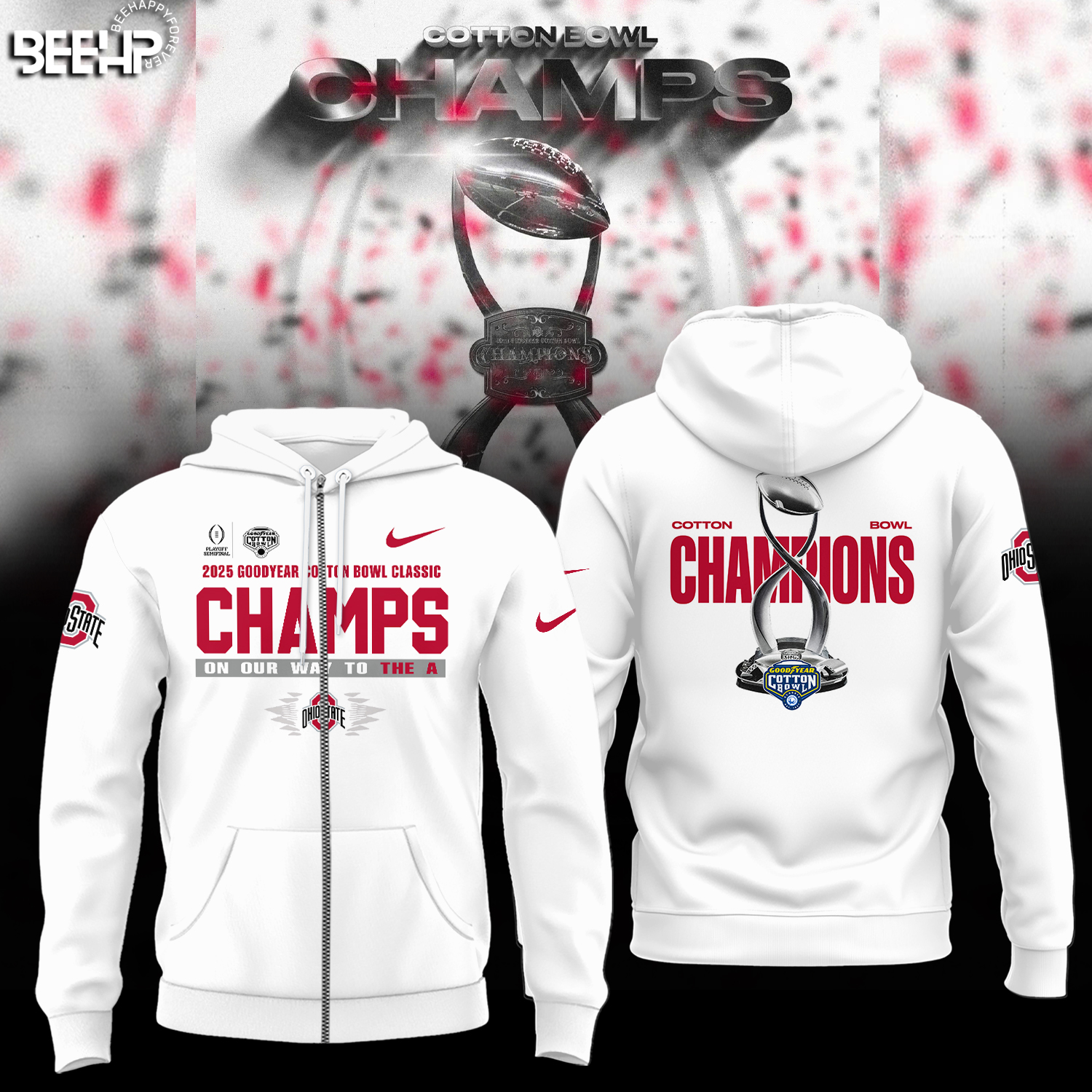Ohio State Buckeyes College Football Playoff 2025 Cotton Bowl Champions Shirt - Famjoys Ohio State Buckeyes College Football Playoff 2025 Cotton Bowl Champions Shirt - Famjoys