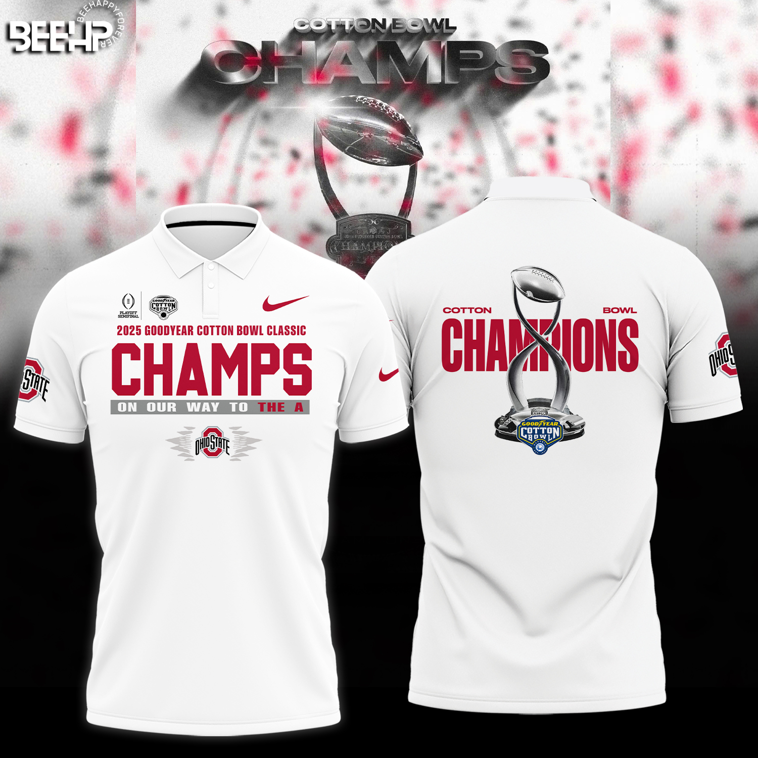Ohio State Buckeyes College Football Playoff 2025 Cotton Bowl Champions Shirt - Famjoys Ohio State Buckeyes College Football Playoff 2025 Cotton Bowl Champions Shirt - Famjoys