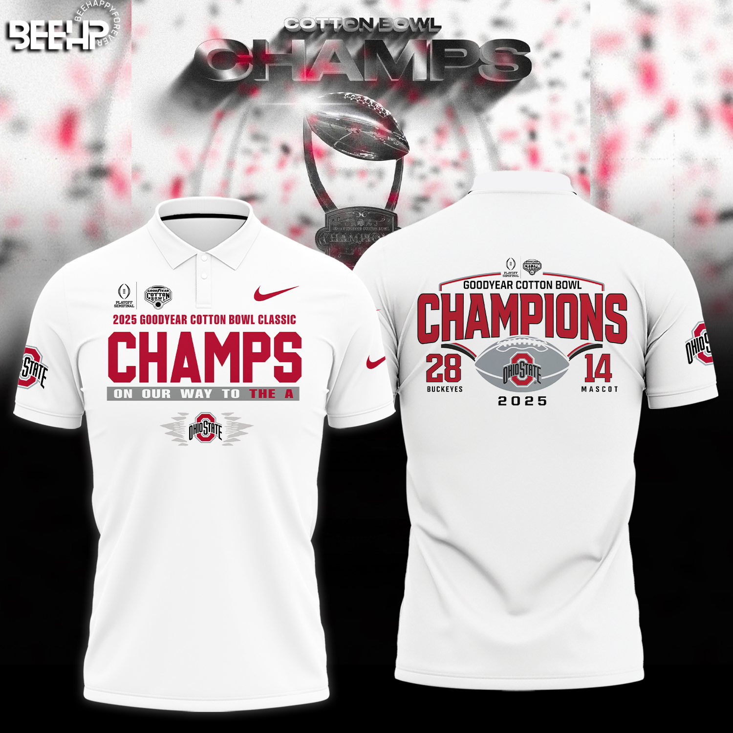 Ohio State Buckeyes College Football Playoff 2025 Cotton Bowl Champions Shirt - Famjoys Ohio State Buckeyes College Football Playoff 2025 Cotton Bowl Champions Shirt - Famjoys
