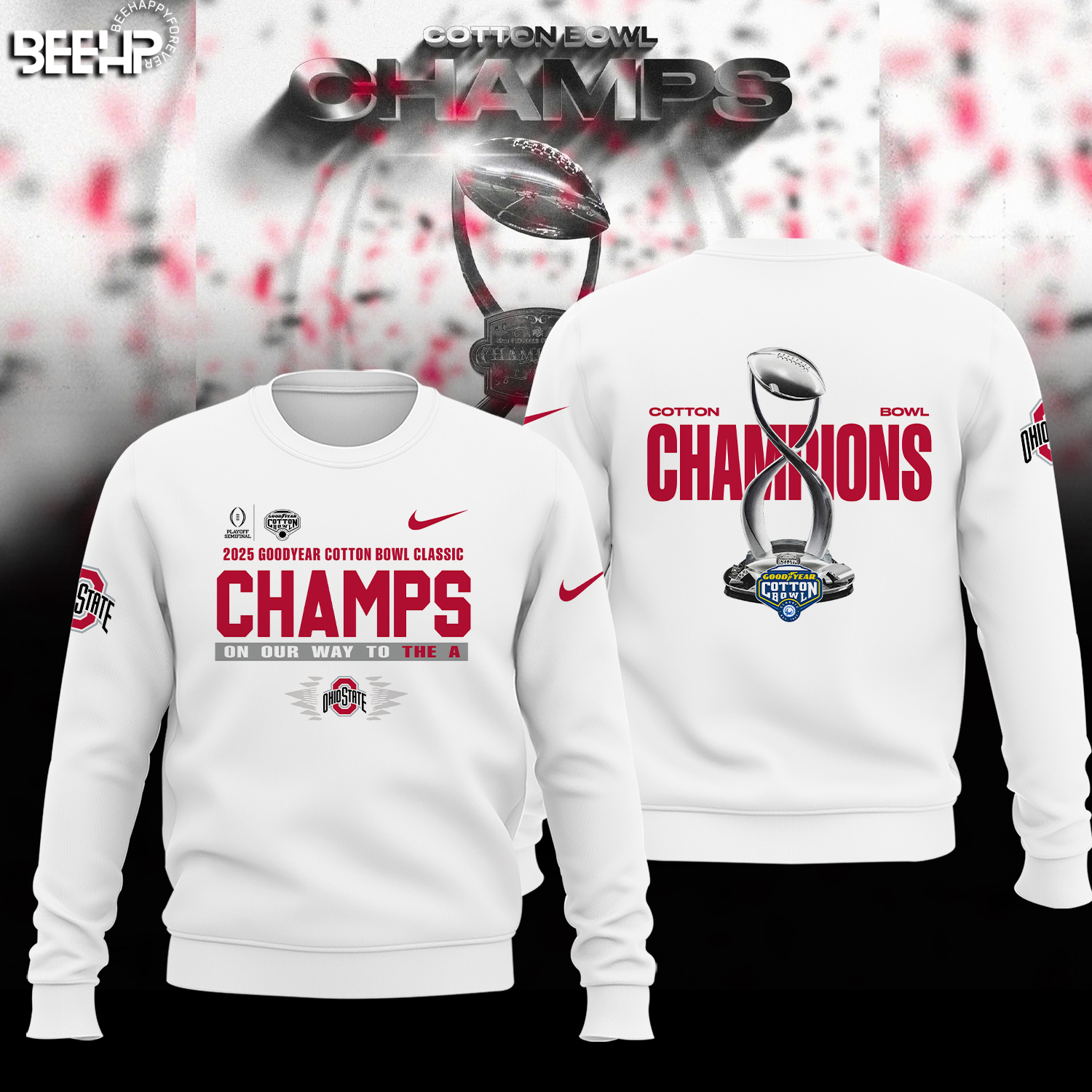 Ohio State Buckeyes College Football Playoff 2025 Cotton Bowl Champions Shirt - Famjoys Ohio State Buckeyes College Football Playoff 2025 Cotton Bowl Champions Shirt - Famjoys