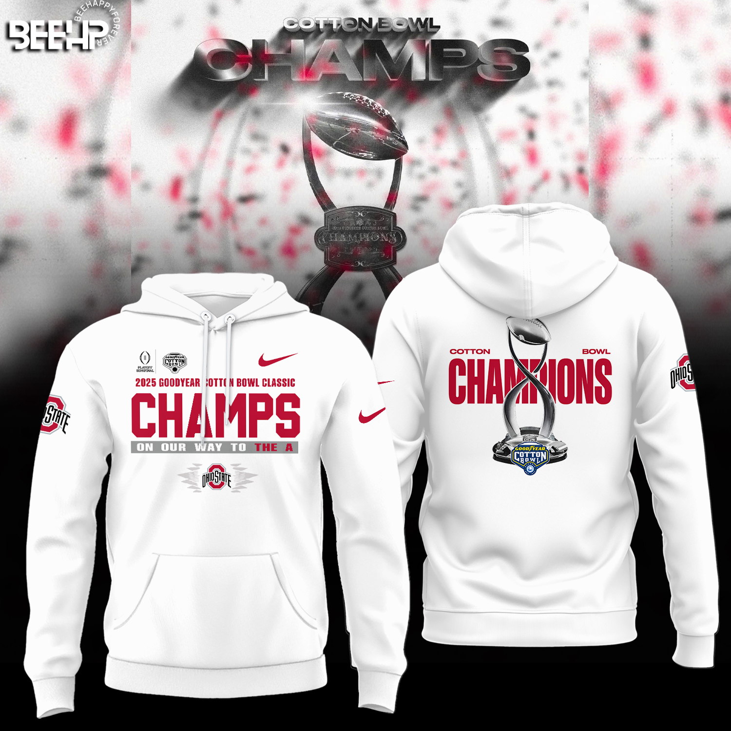 Ohio State Buckeyes College Football Playoff 2025 Cotton Bowl Champions Shirt - Famjoys Ohio State Buckeyes College Football Playoff 2025 Cotton Bowl Champions Shirt - Famjoys