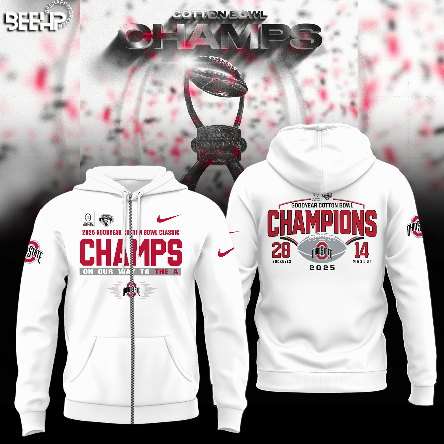 Ohio State Buckeyes College Football Playoff 2025 Cotton Bowl Champions Shirt - Famjoys Ohio State Buckeyes College Football Playoff 2025 Cotton Bowl Champions Shirt - Famjoys