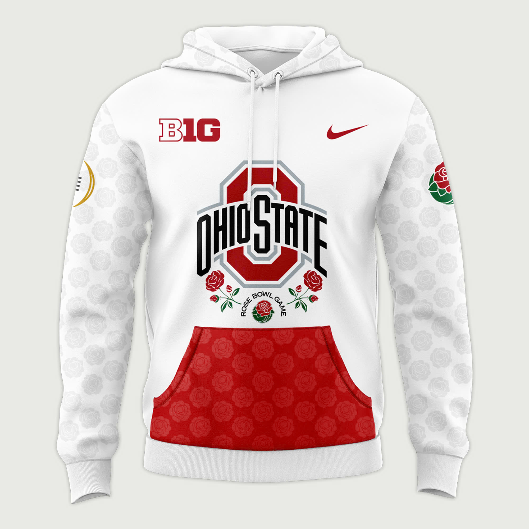 Ohio State Buckeyes College Football Playoff 2025 Rose Bowl Champions Hoodie - Famjoys Ohio State Buckeyes College Football Playoff 2025 Rose Bowl Champions Hoodie - Famjoys