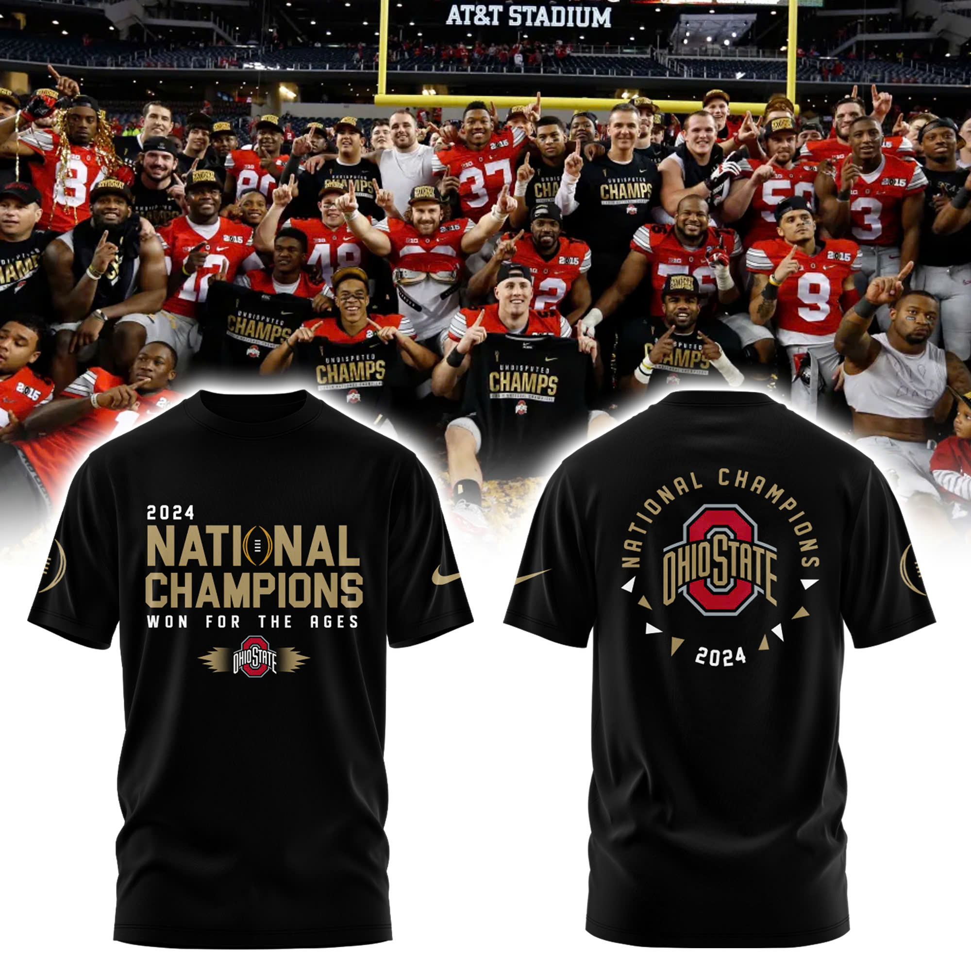 Ohio State Buckeyes College Football Playoff National Champions Tshirt - Famjoys Ohio State Buckeyes College Football Playoff National Champions Tshirt - Famjoys