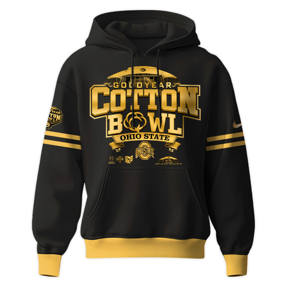 Ohio State Buckeyes Cotton Bowl Champions Hoodie 2025 - Famjoys Ohio State Buckeyes Cotton Bowl Champions Hoodie 2025 - Famjoys