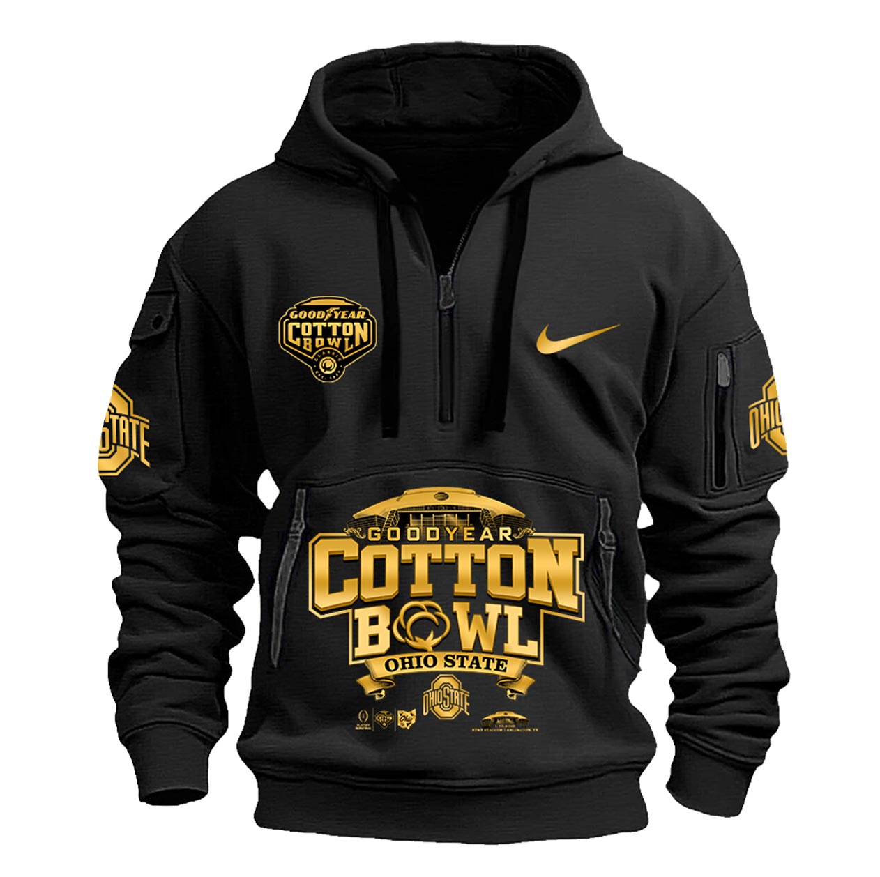 Ohio State Buckeyes Cotton Bowl Champions New Hoodie 2025 - Famjoys Ohio State Buckeyes Cotton Bowl Champions New Hoodie 2025 - Famjoys