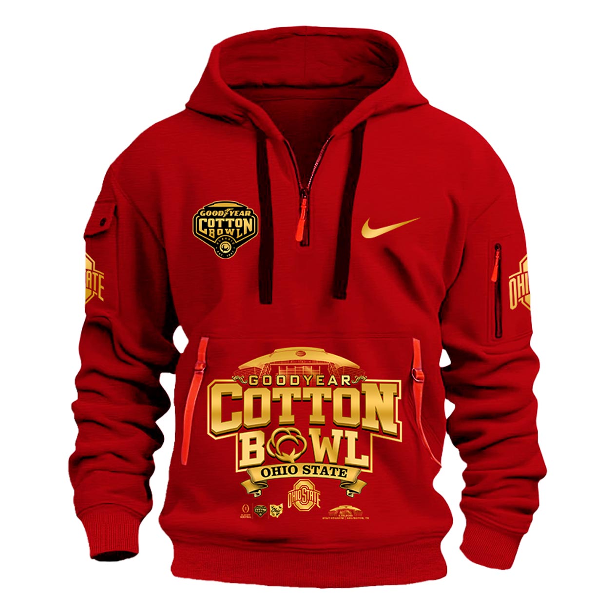 Ohio State Buckeyes Cotton Bowl Champions New Hoodie 2025 v2 - Famjoys Ohio State Buckeyes Cotton Bowl Champions New Hoodie 2025 v2 - Famjoys