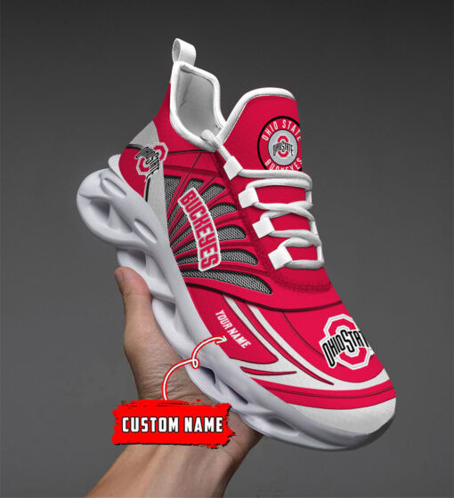 Ohio State Buckeyes Custom Name Max Soul Shoes - Famjoys Ohio State Buckeyes Custom Name Max Soul Shoes - Famjoys