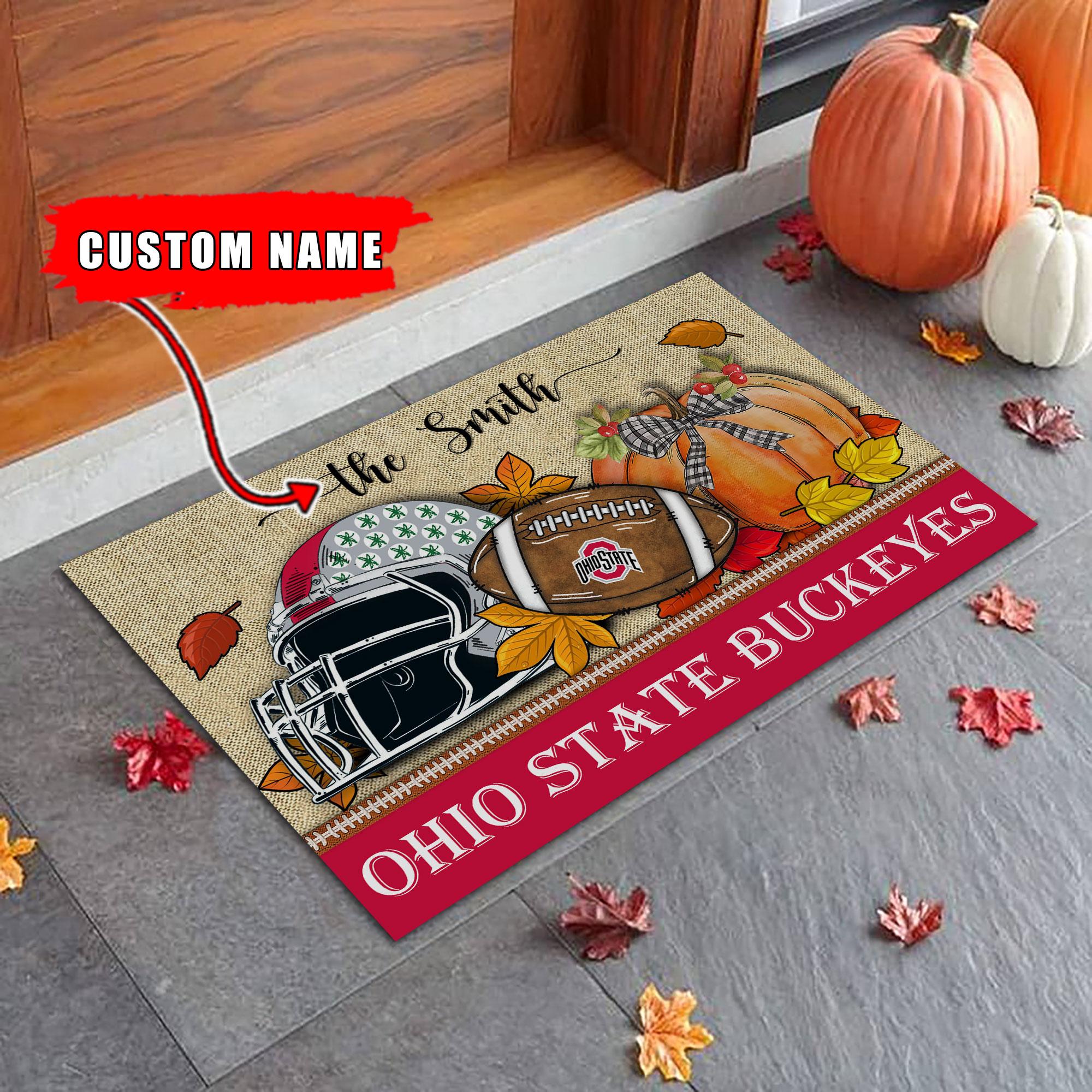 Ohio State Buckeyes Fall Football Doormat