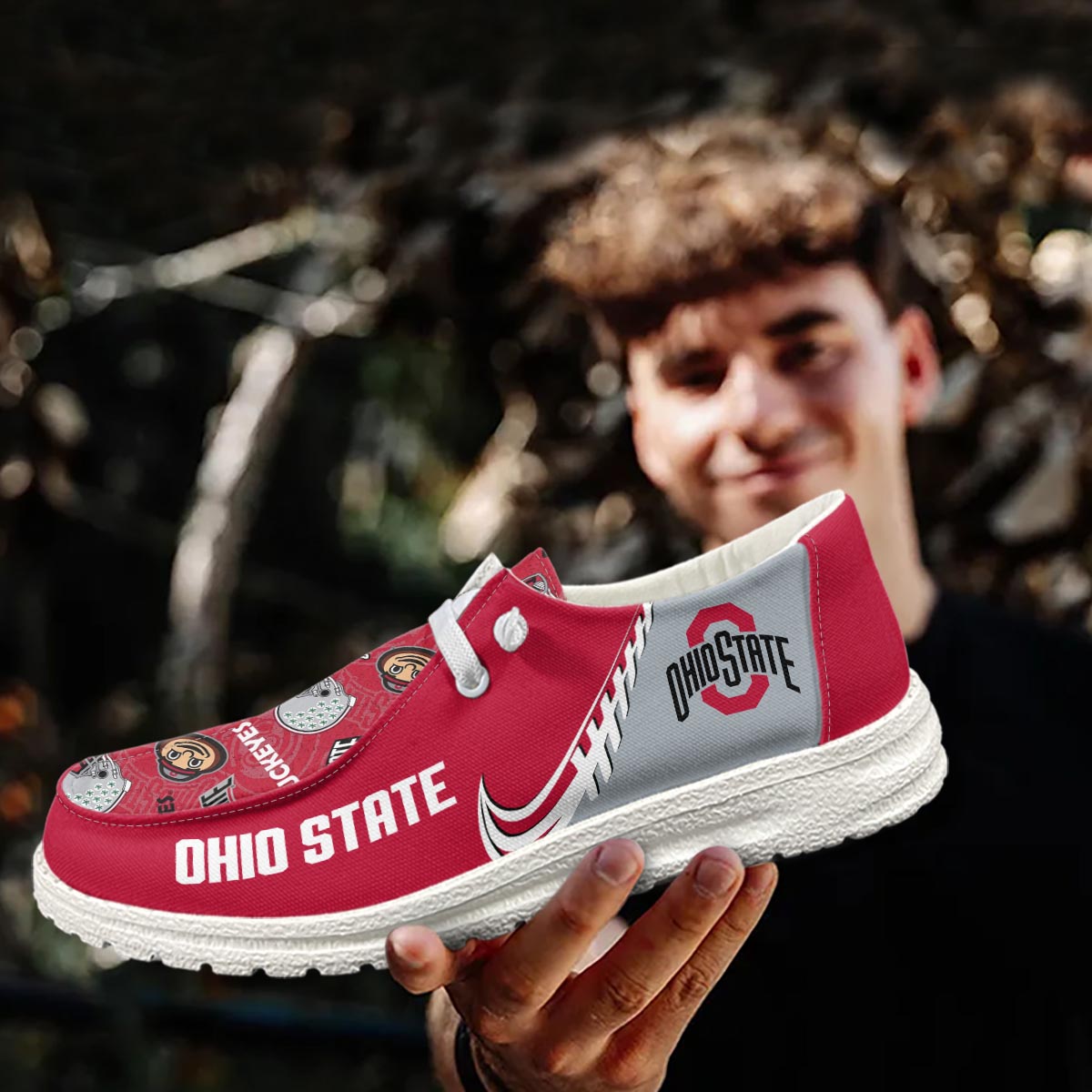 Ohio State Buckeyes Hey Dude Shoes – Moccasin Slipper - Famjoys Ohio State Buckeyes Hey Dude Shoes – Moccasin Slipper - Famjoys