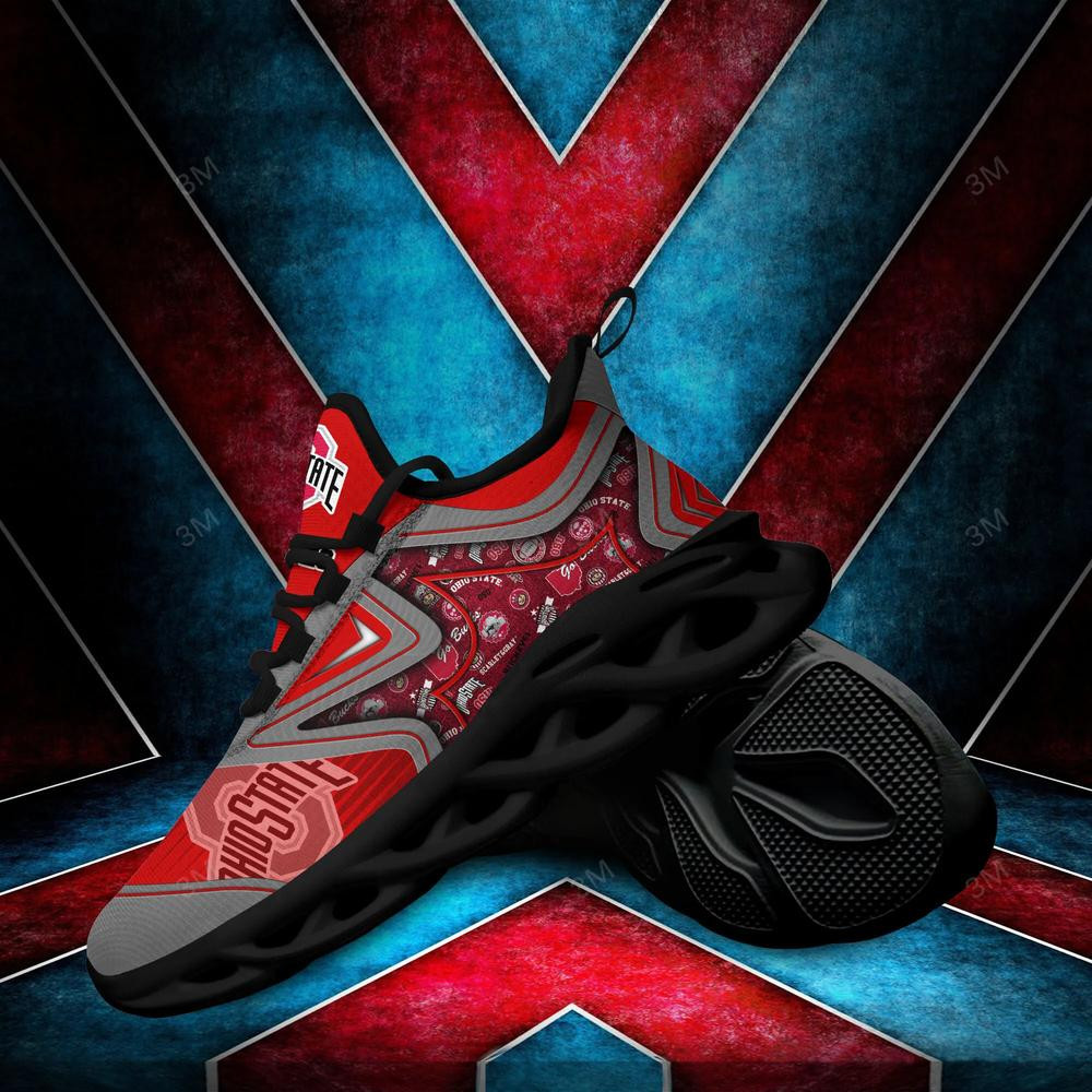 Ohio State Buckeyes Max Soul Clunky Shoes - Famjoys Ohio State Buckeyes Max Soul Clunky Shoes - Famjoys