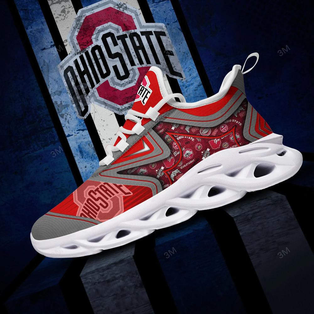 Ohio State Buckeyes Max Soul Clunky Shoes - Famjoys Ohio State Buckeyes Max Soul Clunky Shoes - Famjoys
