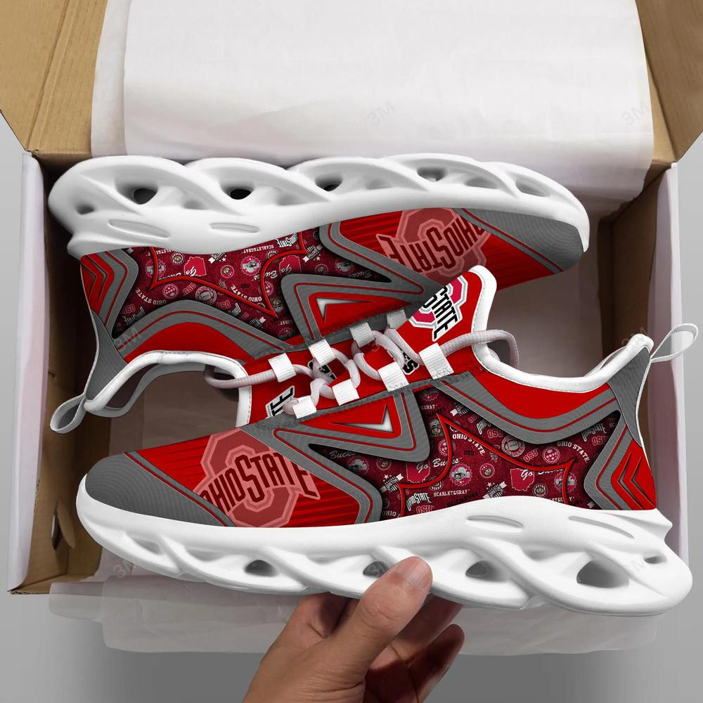 Ohio State Buckeyes Max Soul Clunky Shoes - Famjoys Ohio State Buckeyes Max Soul Clunky Shoes - Famjoys