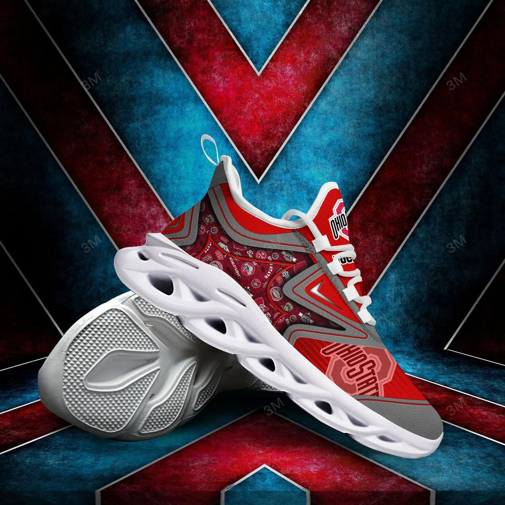 Ohio State Buckeyes Max Soul Clunky Shoes - Famjoys Ohio State Buckeyes Max Soul Clunky Shoes - Famjoys