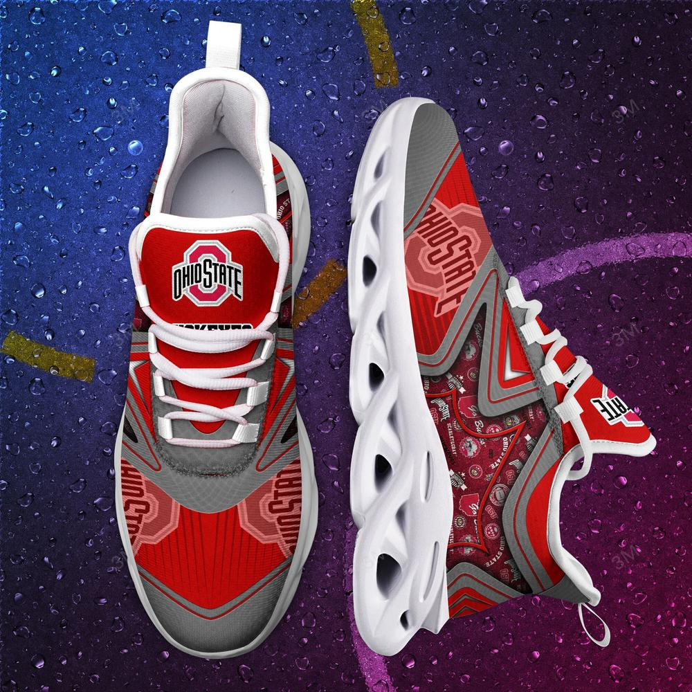 Ohio State Buckeyes Max Soul Clunky Shoes - Famjoys Ohio State Buckeyes Max Soul Clunky Shoes - Famjoys