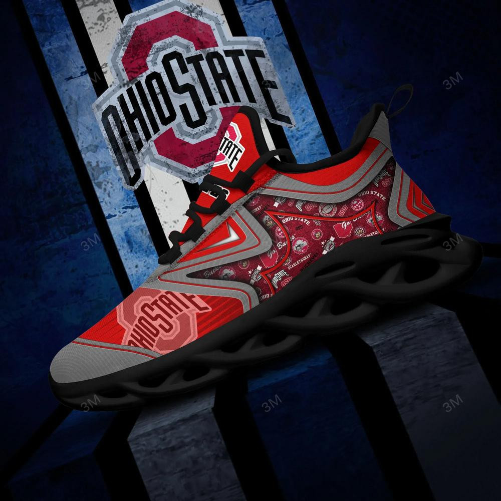 Ohio State Buckeyes Max Soul Clunky Shoes - Famjoys Ohio State Buckeyes Max Soul Clunky Shoes - Famjoys