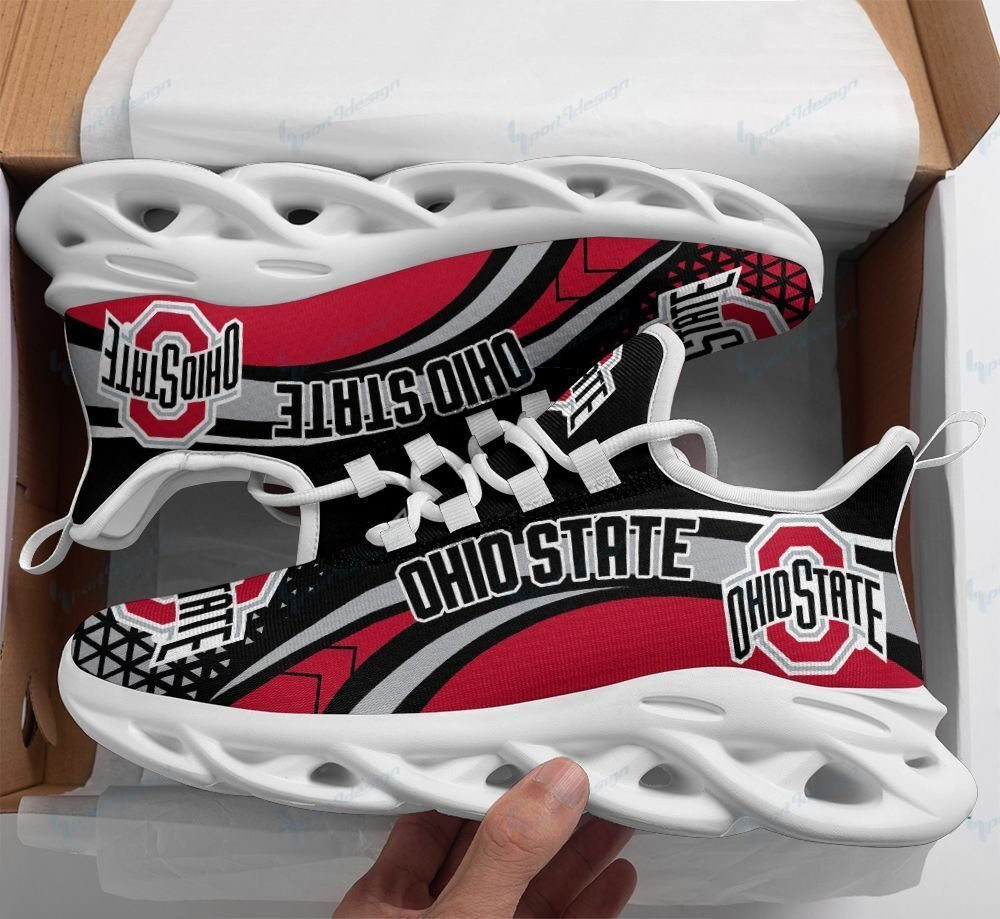 Ohio State Buckeyes Max Soul YZ Running Sneakers 425 - Famjoys Ohio State Buckeyes Max Soul YZ Running Sneakers 425 - Famjoys