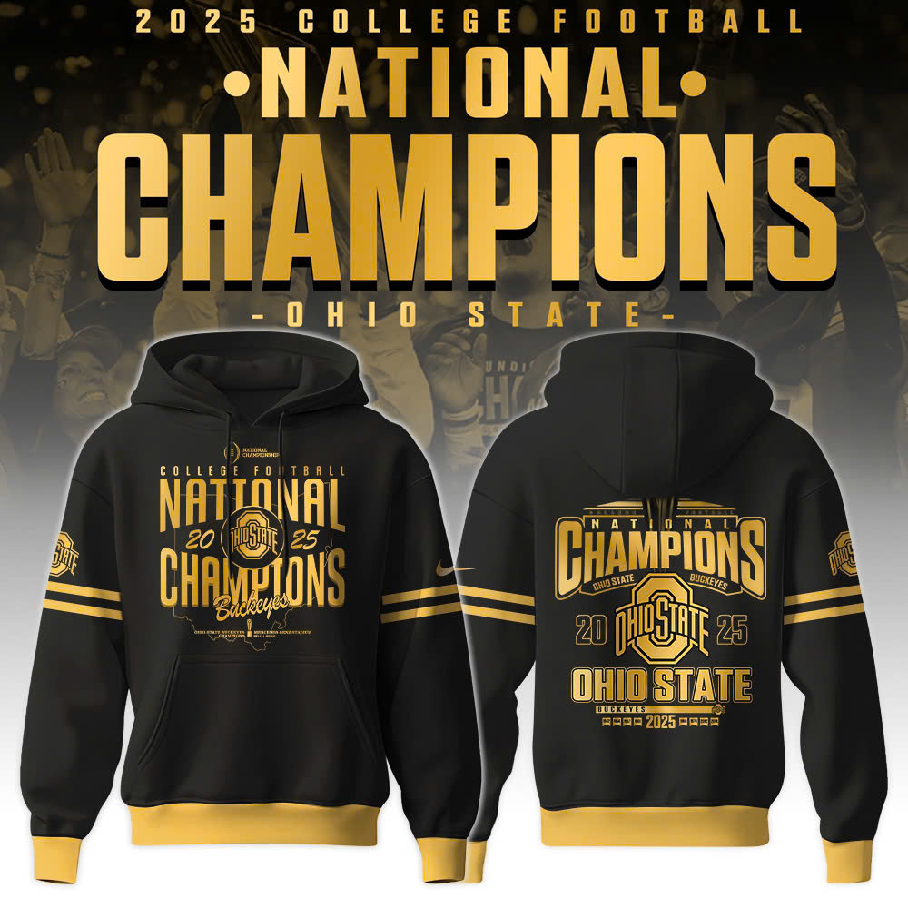 Ohio State Buckeyes   National Champions 2025   Hoodie College Football v3