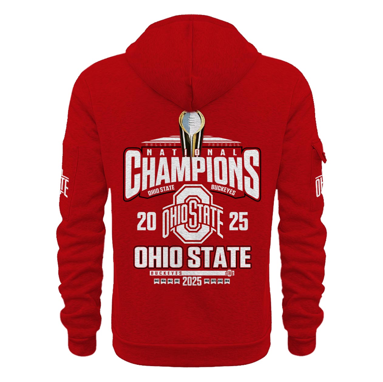 Ohio State Buckeyes National Champions 2025 New Hoodie College Football - Famjoys Ohio State Buckeyes National Champions 2025 New Hoodie College Football - Famjoys