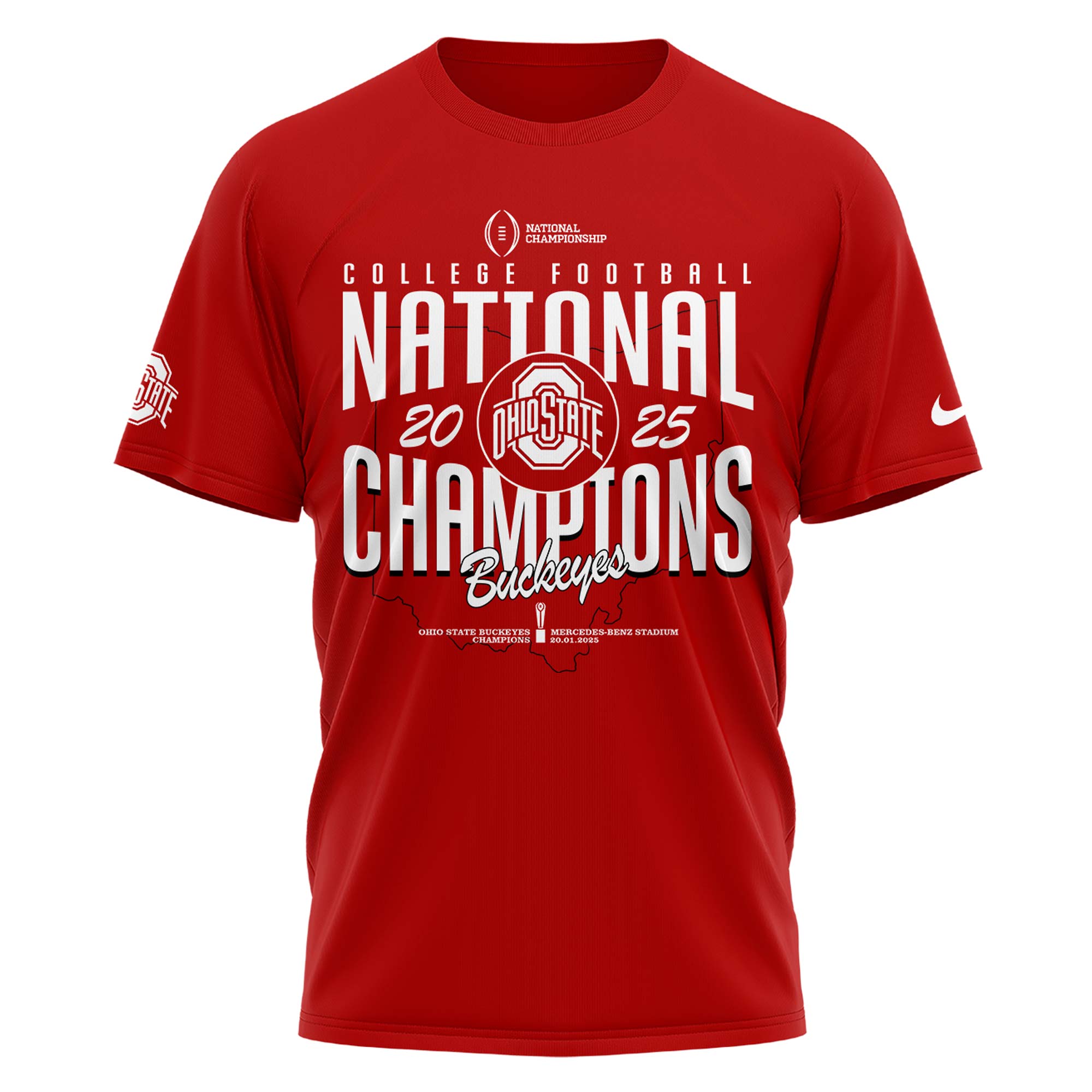 Ohio State Buckeyes National Champions 2025 Tshirt College Football - Famjoys Ohio State Buckeyes National Champions 2025 Tshirt College Football - Famjoys