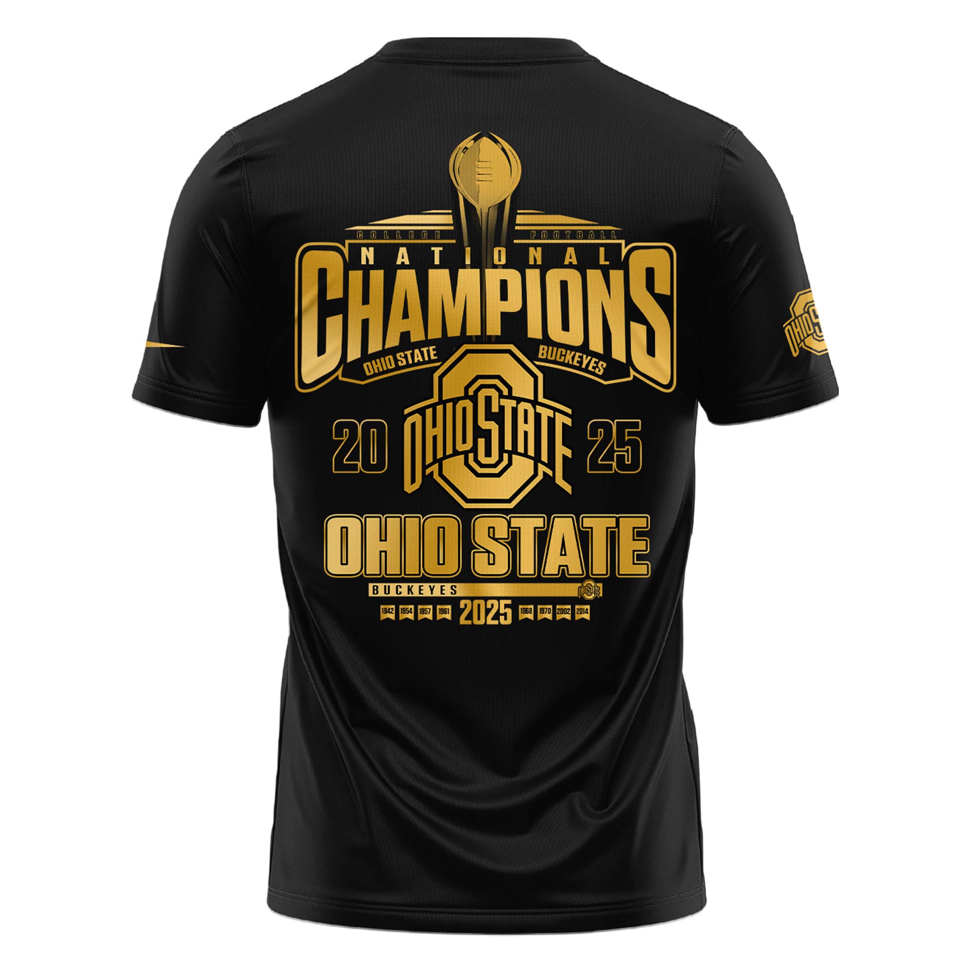 Ohio State Buckeyes National Champions 2025 Tshirt College Football v3 - Famjoys Ohio State Buckeyes National Champions 2025 Tshirt College Football v3 - Famjoys