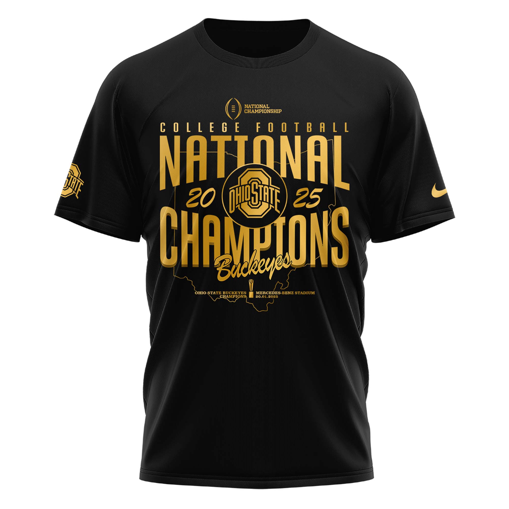Ohio State Buckeyes National Champions 2025 Tshirt College Football v3 - Famjoys Ohio State Buckeyes National Champions 2025 Tshirt College Football v3 - Famjoys