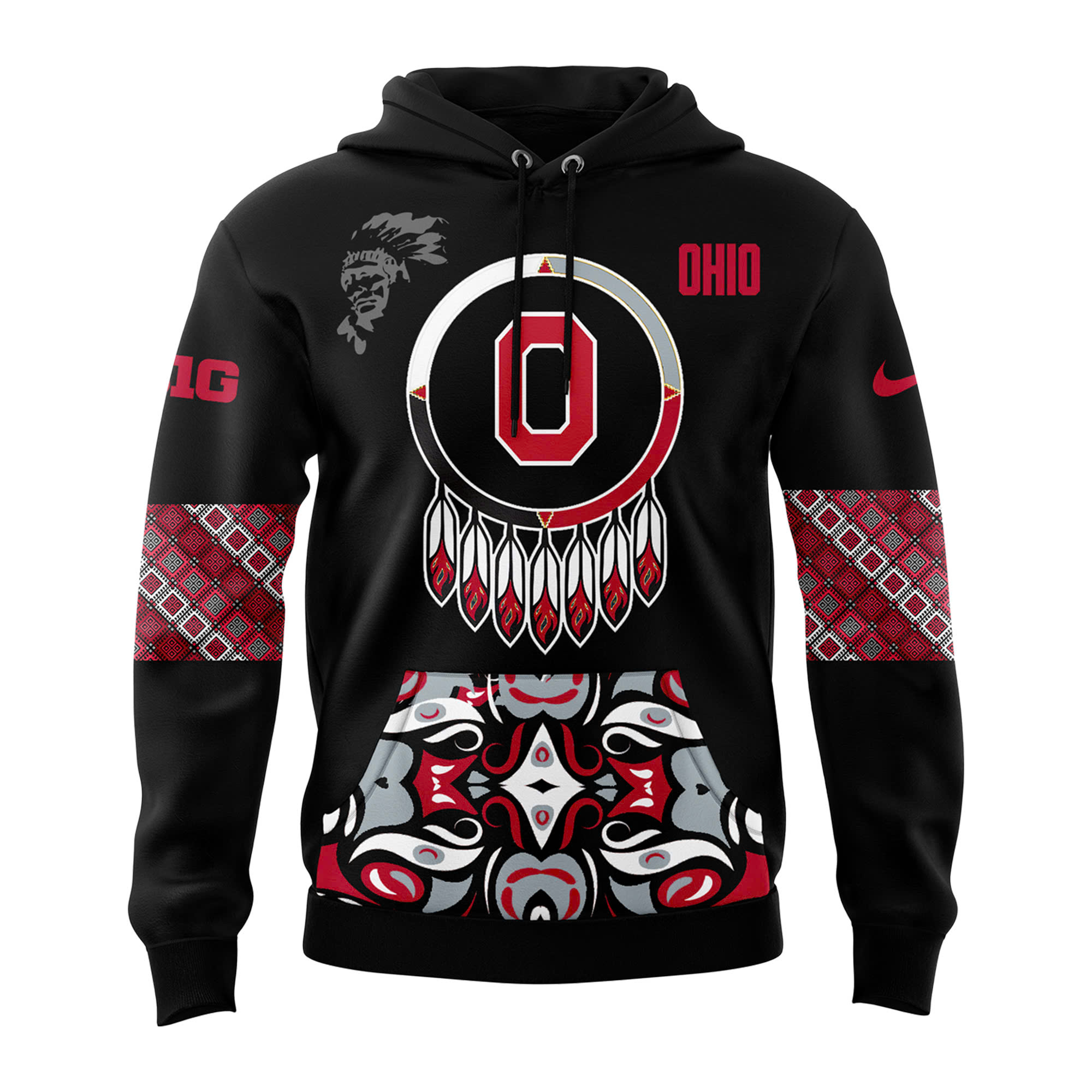 Ohio State Buckeyes Native American Heritage Month Premium Pullover Hoodie - Famjoys Ohio State Buckeyes Native American Heritage Month Premium Pullover Hoodie - Famjoys