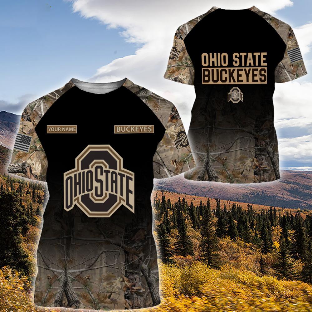 Ohio State Buckeyes Personalized Hunting Camo Hoodie,T-Shirt, Sweatshirt, Zipper - Famjoys Ohio State Buckeyes Personalized Hunting Camo Hoodie,T-Shirt, Sweatshirt, Zipper - Famjoys