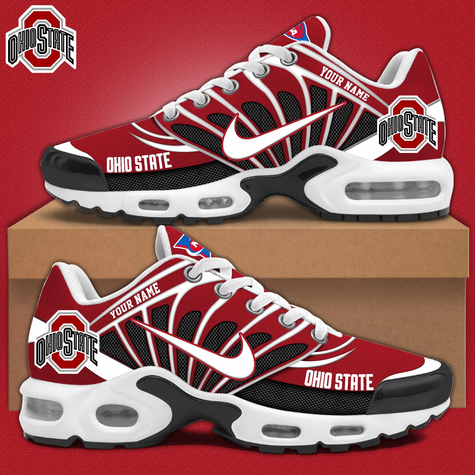 Ohio State Buckeyes Personalized Shoes S516508 - Famjoys Ohio State Buckeyes Personalized Shoes S516508 - Famjoys
