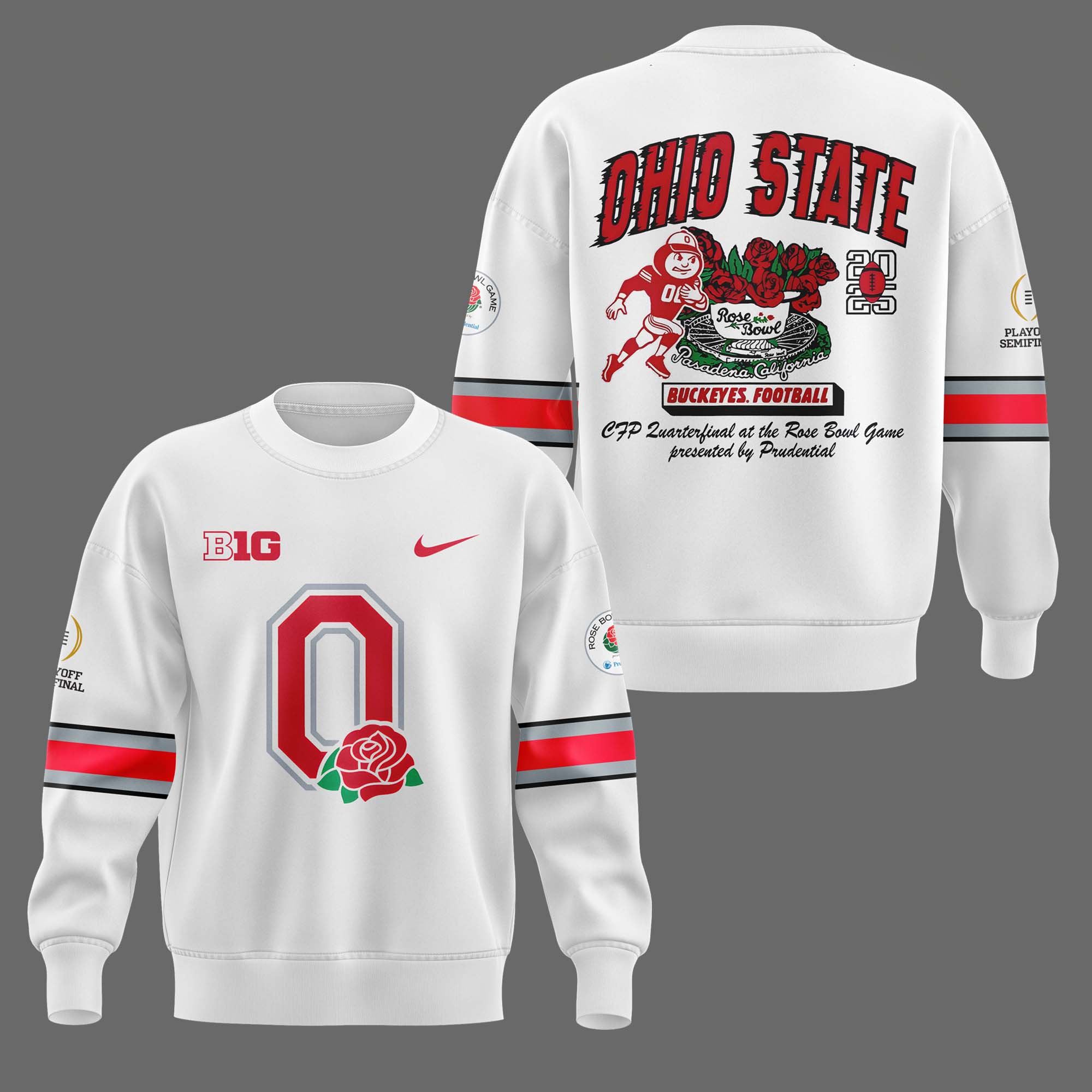Ohio State Buckeyes Rose Bowl Game 2025 Sweatershirt - Famjoys Ohio State Buckeyes Rose Bowl Game 2025 Sweatershirt - Famjoys