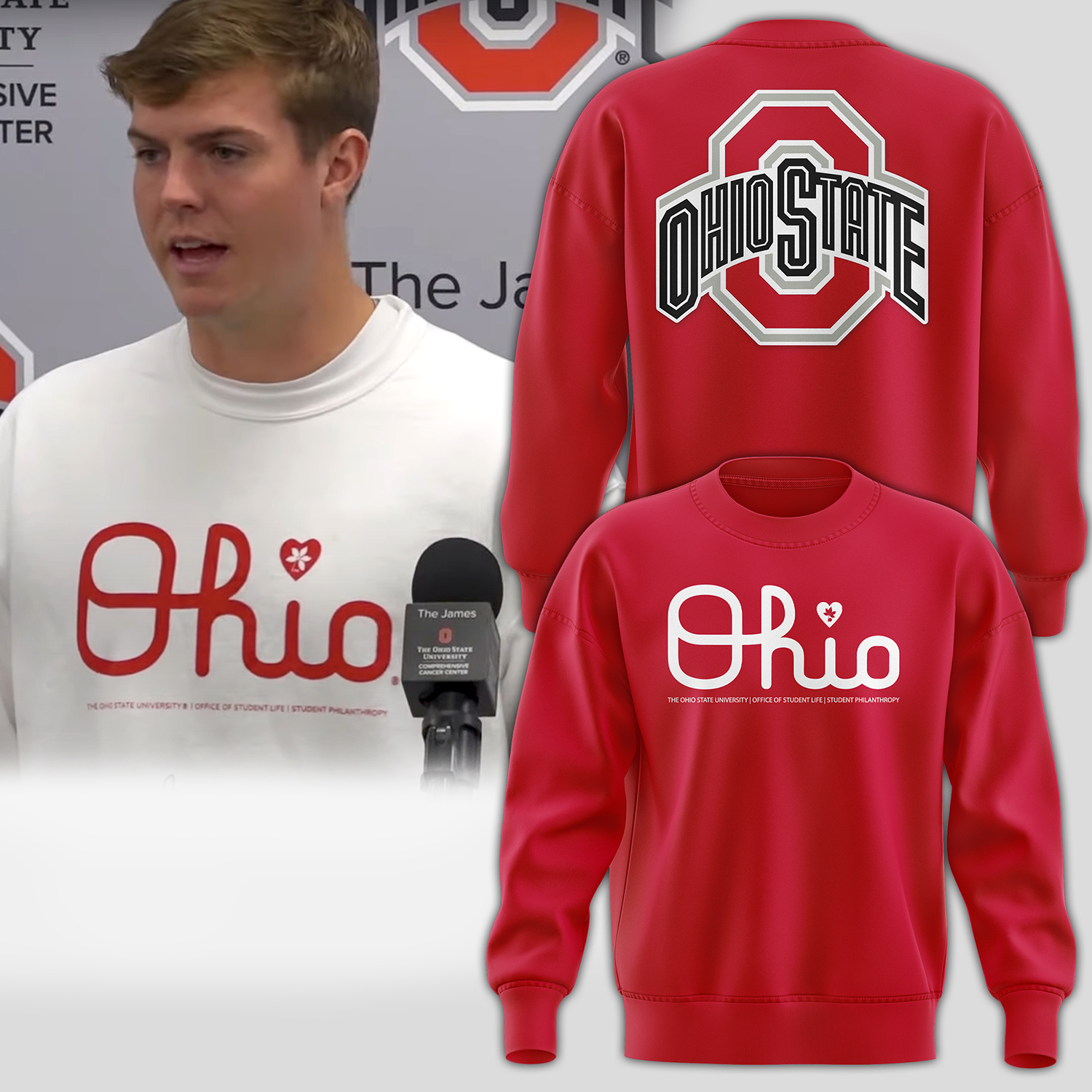 Ohio State Buckeyes Sweatshirt - Famjoys Ohio State Buckeyes Sweatshirt - Famjoys