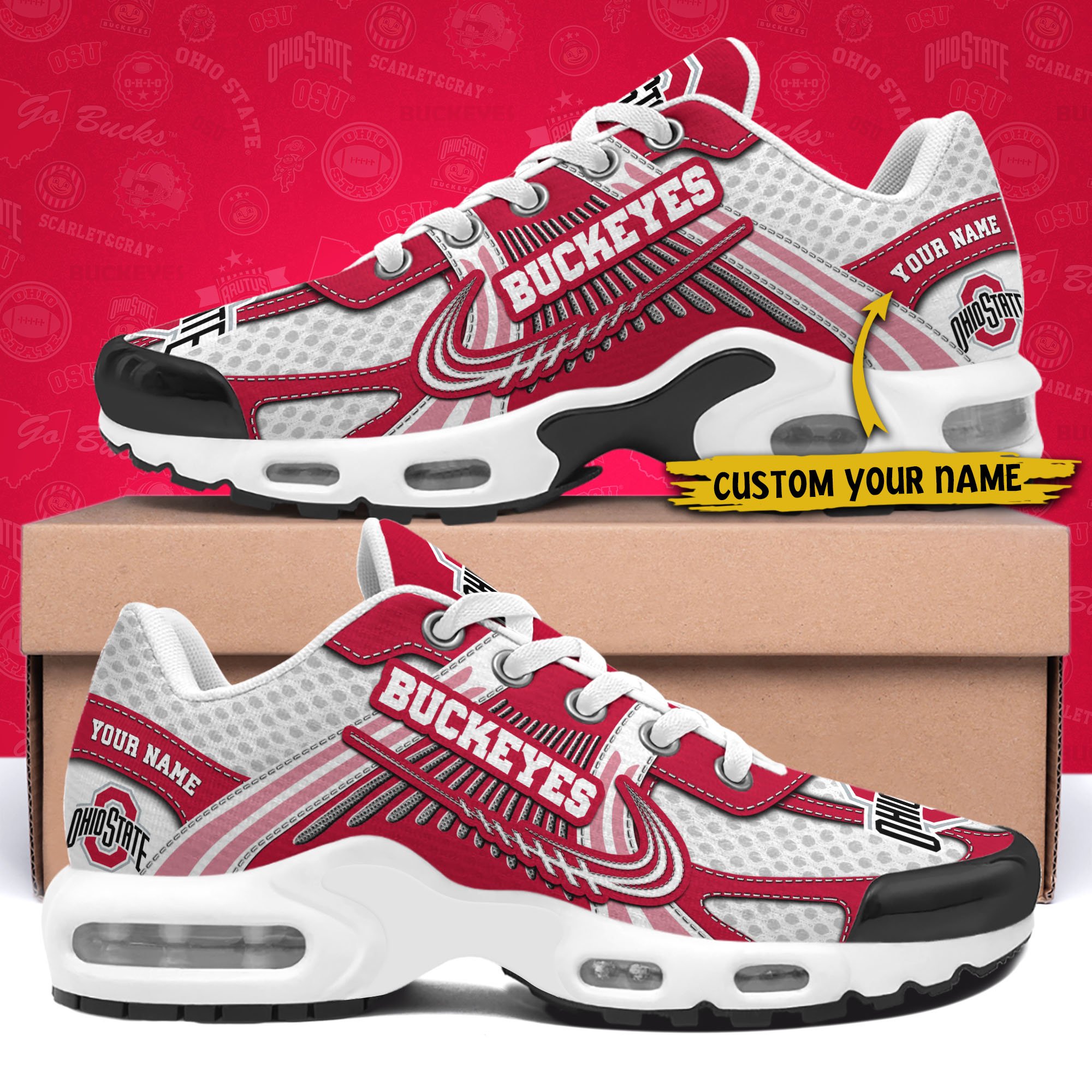 Ohio State Buckeyes TN Shoes Custom Your Name, Sport Shoes, Gifts For Fans, Sport Gifts For Him ETRG-62360 - Famjoys Ohio State Buckeyes TN Shoes Custom Your Name, Sport Shoes, Gifts For Fans, Sport Gifts For Him ETRG-62360 - Famjoys