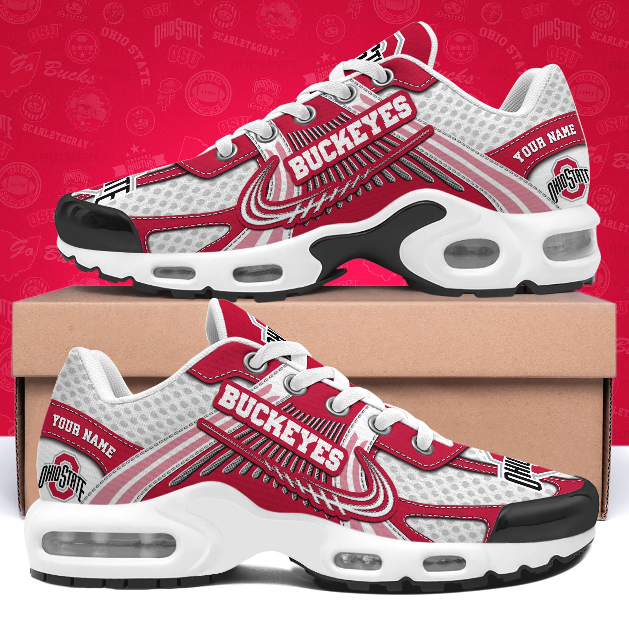 Ohio State Buckeyes TN Shoes Custom Your Name, Sport Shoes, Gifts For Fans, Sport Gifts For Him ETRG-62360 - Famjoys Ohio State Buckeyes TN Shoes Custom Your Name, Sport Shoes, Gifts For Fans, Sport Gifts For Him ETRG-62360 - Famjoys