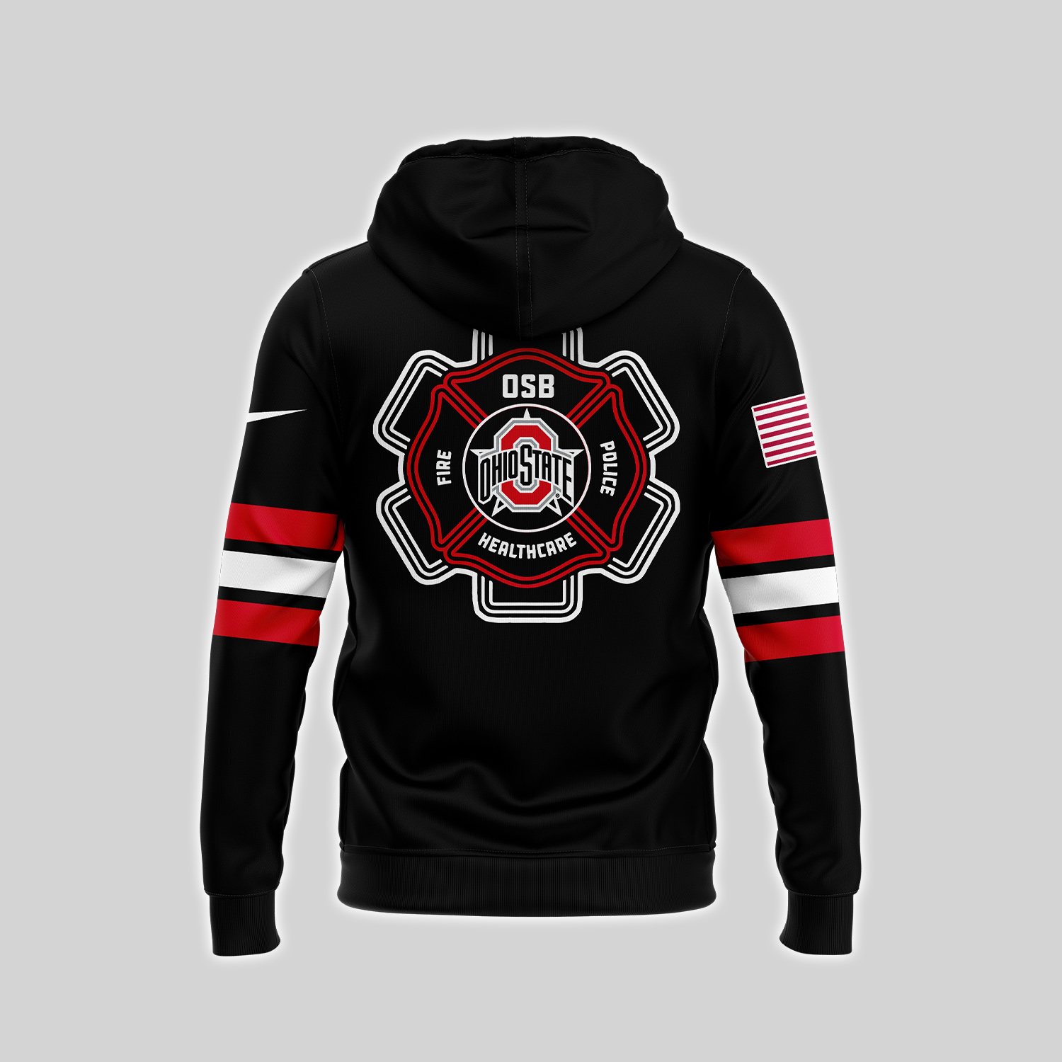 Ohio State Buckeyes x Firefighter Appreciation Night Premium Pullover Hoodie - Famjoys Ohio State Buckeyes x Firefighter Appreciation Night Premium Pullover Hoodie - Famjoys