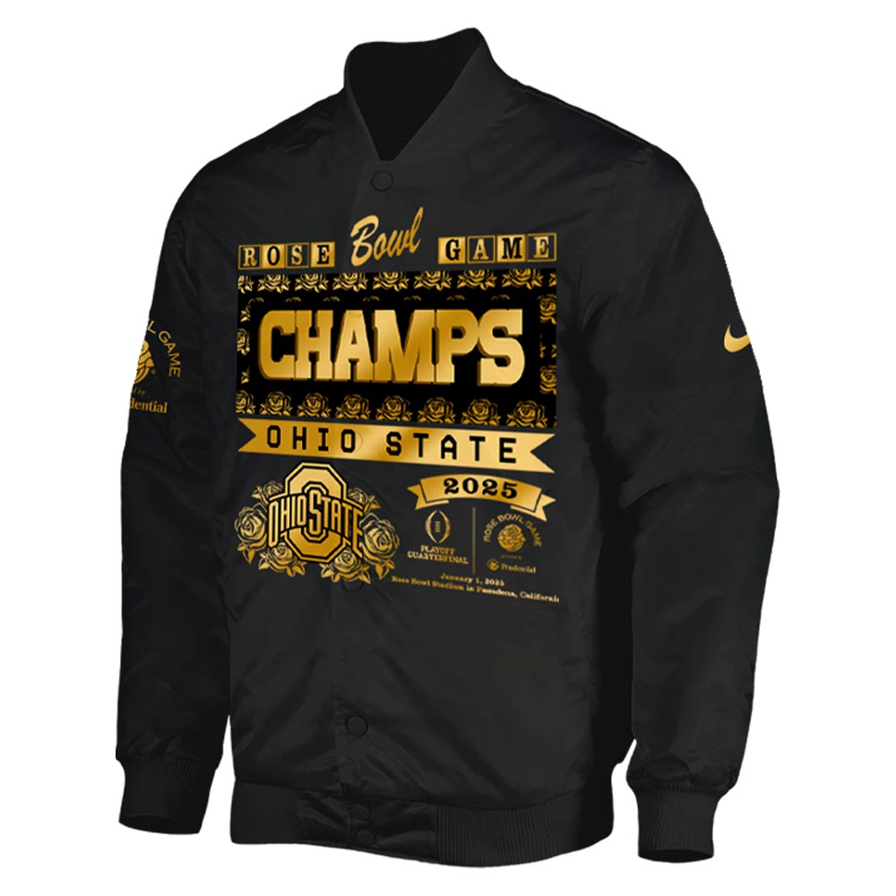Ohio State Buckeyes x Rose Bowl Champions Bomber - Famjoys Ohio State Buckeyes x Rose Bowl Champions Bomber - Famjoys
