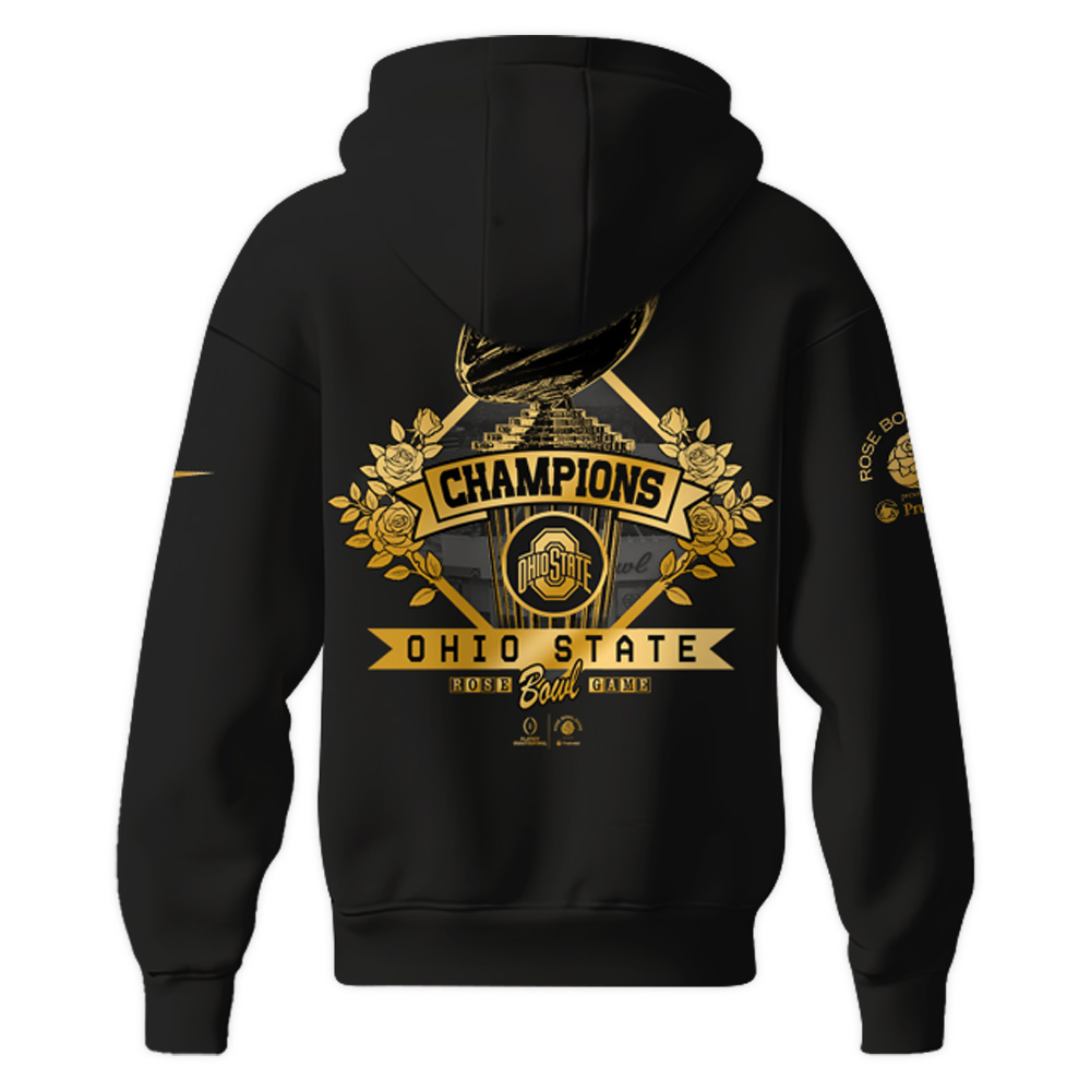 Ohio State Buckeyes x Rose Bowl Champions Hoodie - Famjoys Ohio State Buckeyes x Rose Bowl Champions Hoodie - Famjoys