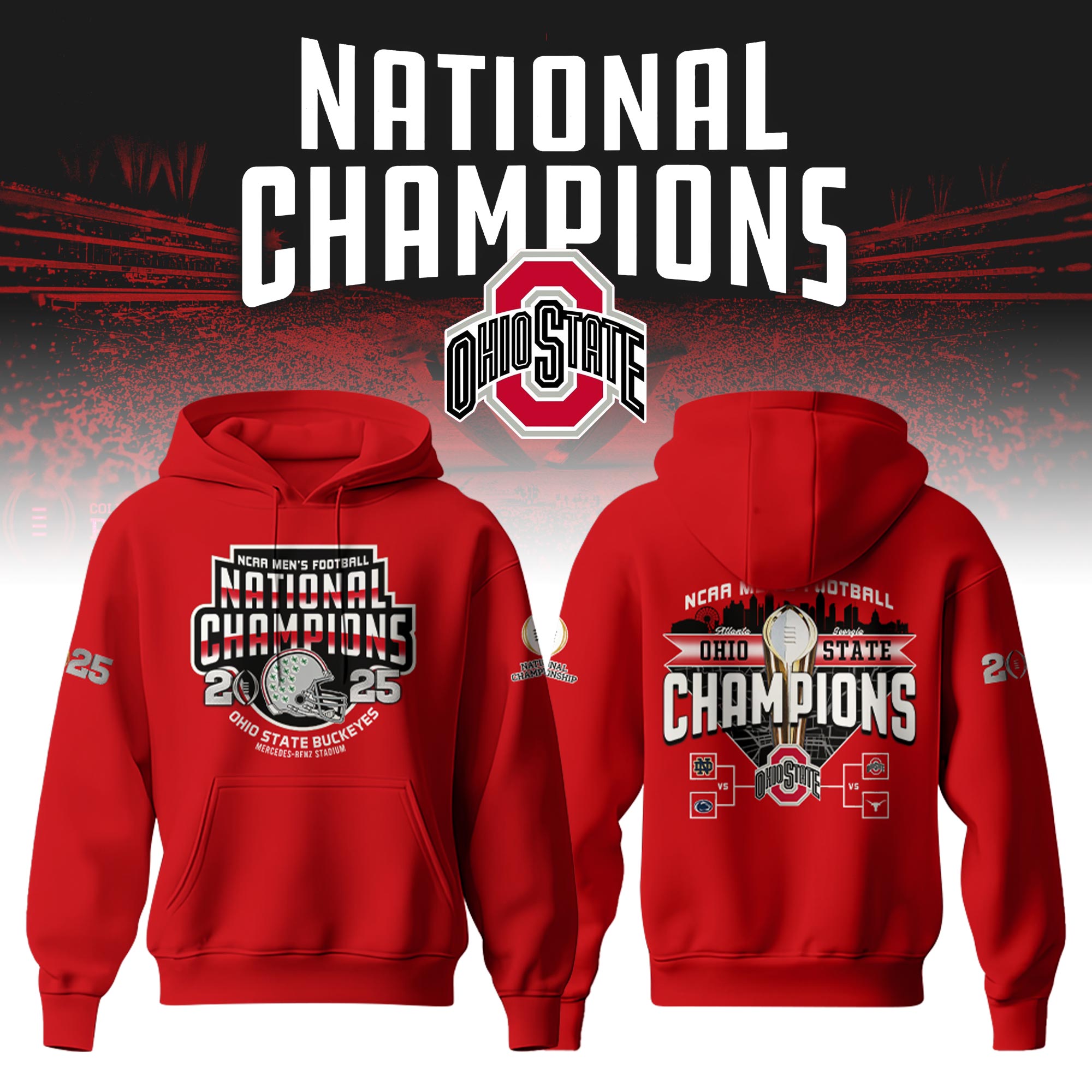 Ohio State   National Champions   Hoodie 2025