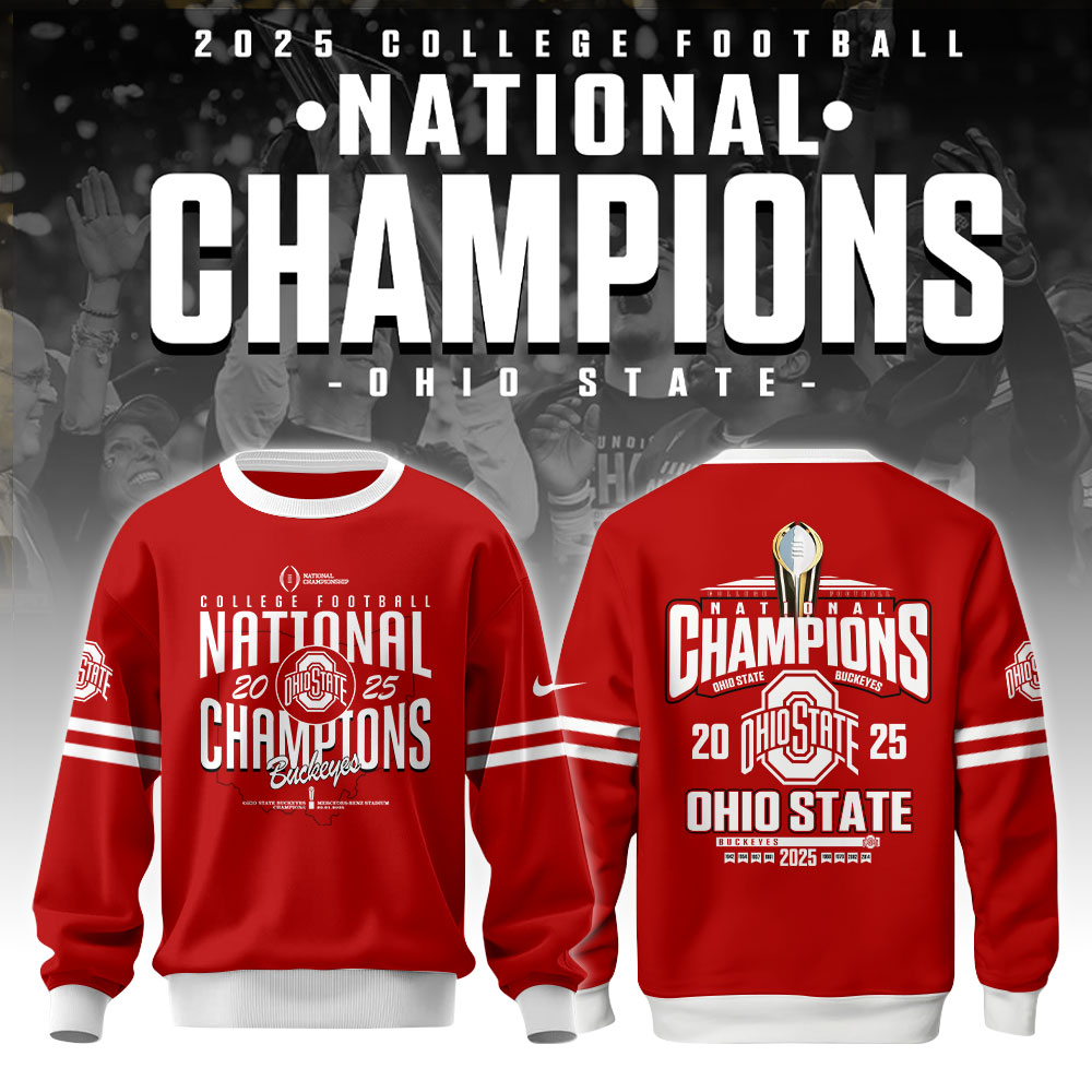 Ohio State   National Champions   Sweatshirt 2025