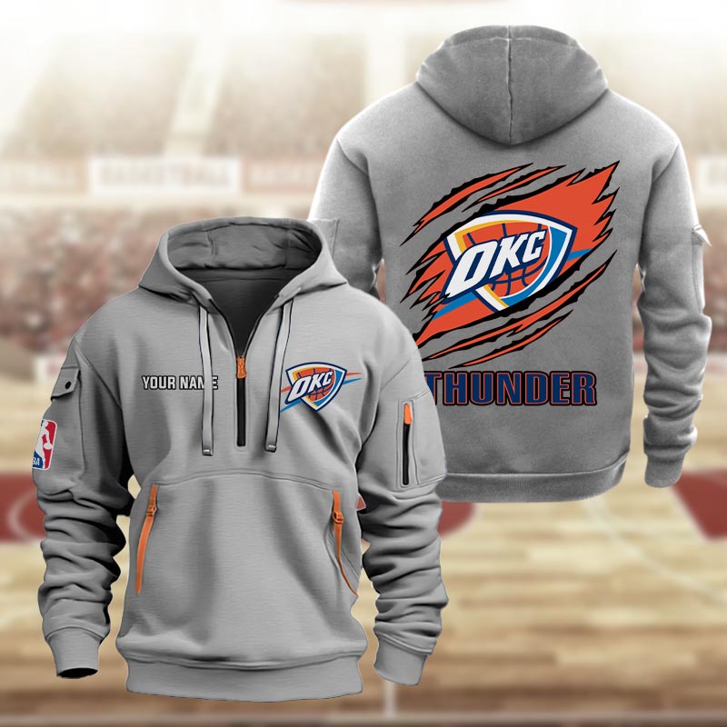 Oklahoma City Thunder Heavy Hoodie - Famjoys Oklahoma City Thunder Heavy Hoodie - Famjoys