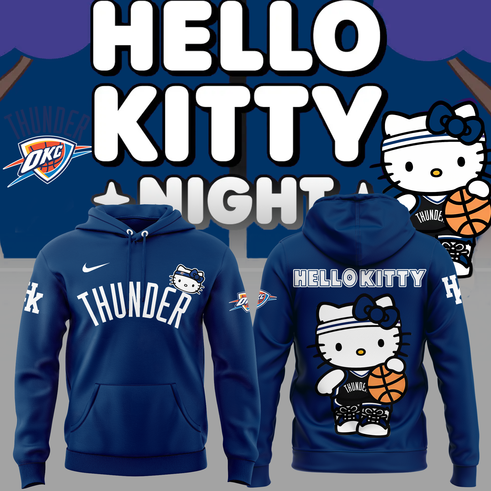 Oklahoma City Thunder Hoodie 2024