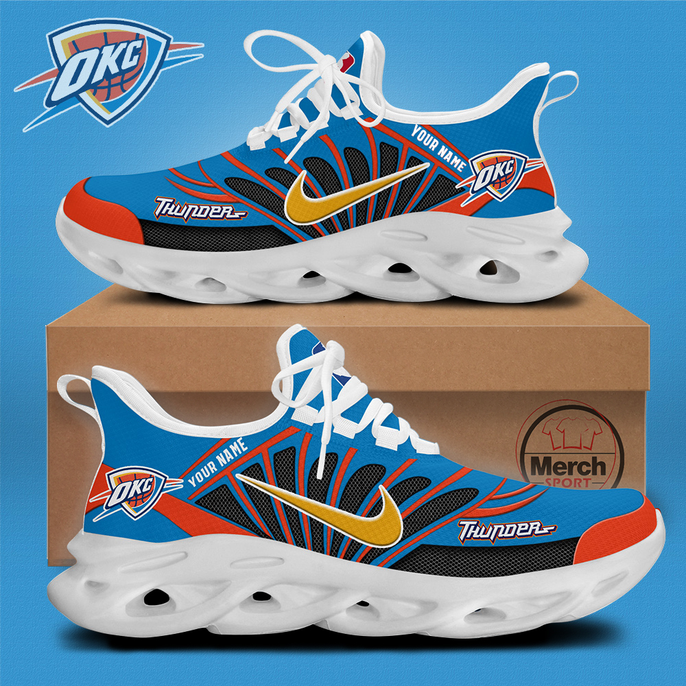 Oklahoma City Thunder Personalized Max Soul Shoes - Famjoys Oklahoma City Thunder Personalized Max Soul Shoes - Famjoys
