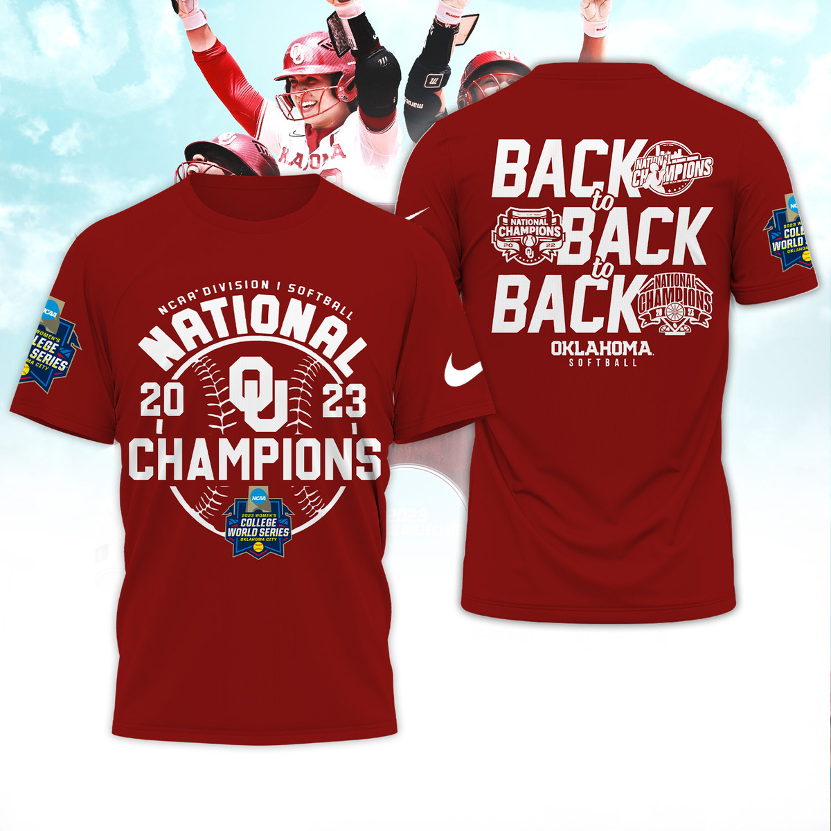 Oklahoma Sooners 2023 Softball College World Series Champions Shirt - Famjoys Oklahoma Sooners 2023 Softball College World Series Champions Shirt - Famjoys