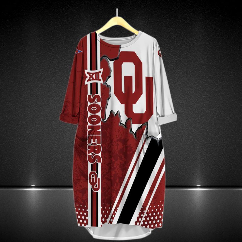 Oklahoma Sooners All Over Print Caftan8427 - Famjoys Oklahoma Sooners All Over Print Caftan8427 - Famjoys
